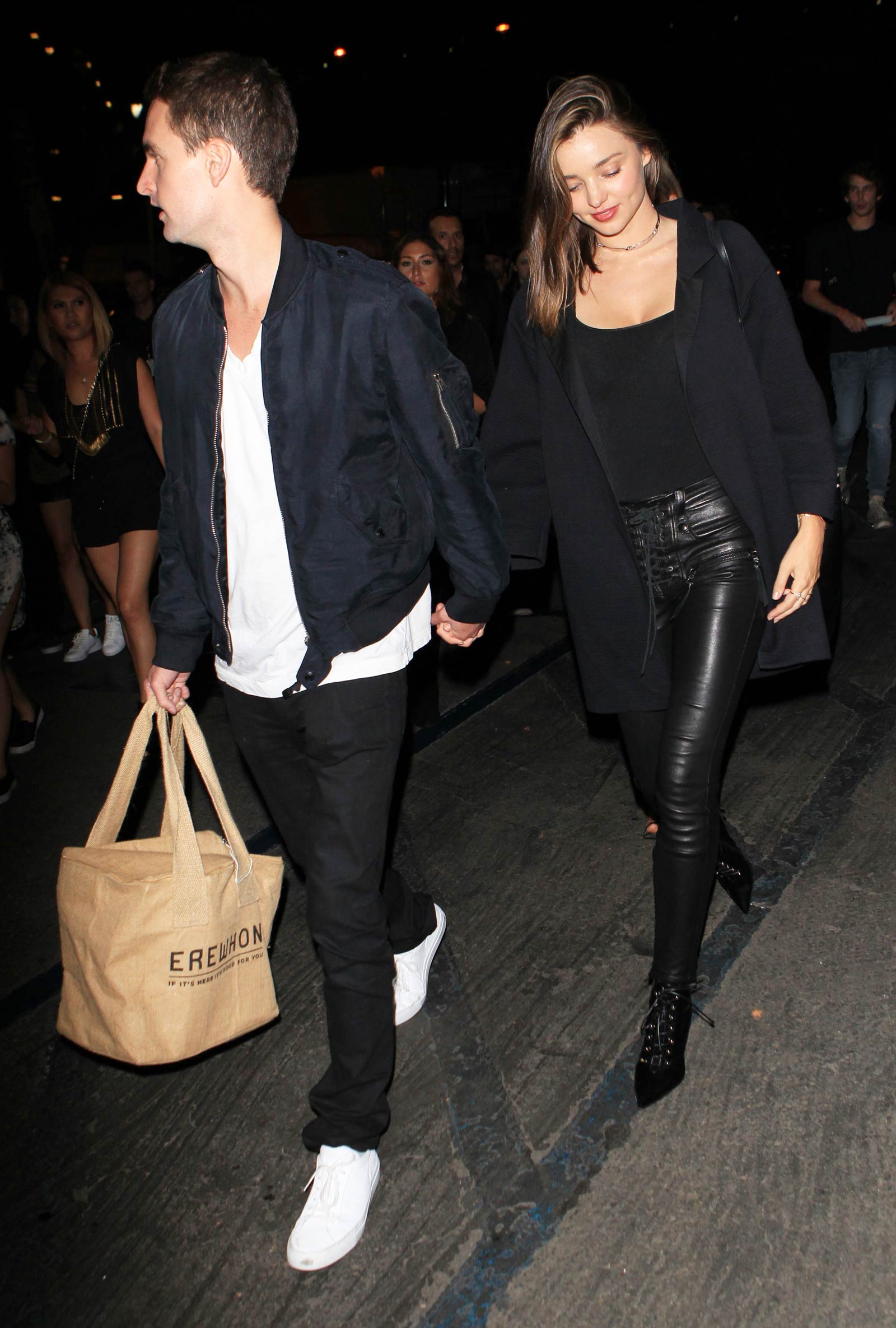 Miranda Kerr arriving at Kanye West Concert