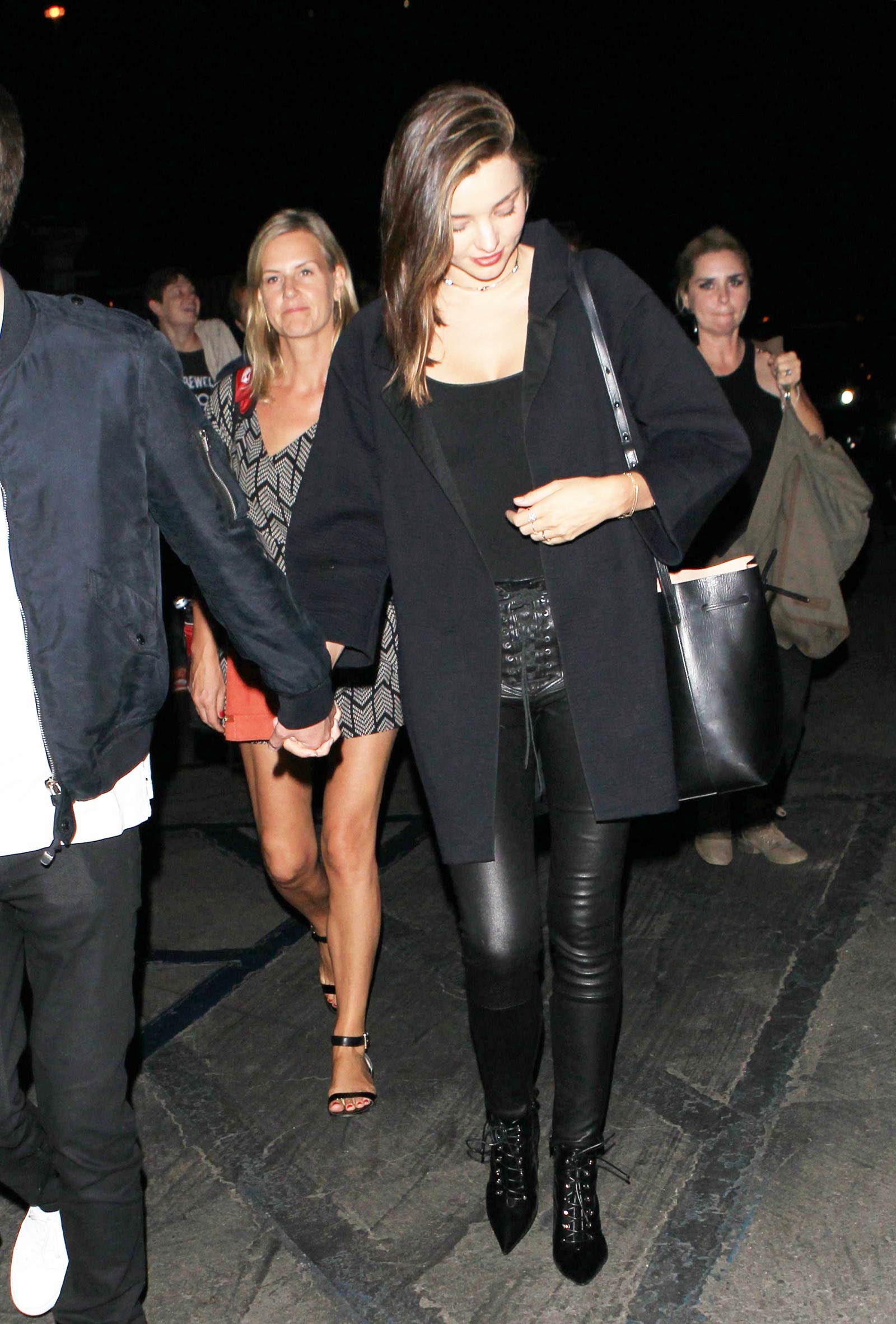Miranda Kerr arriving at Kanye West Concert