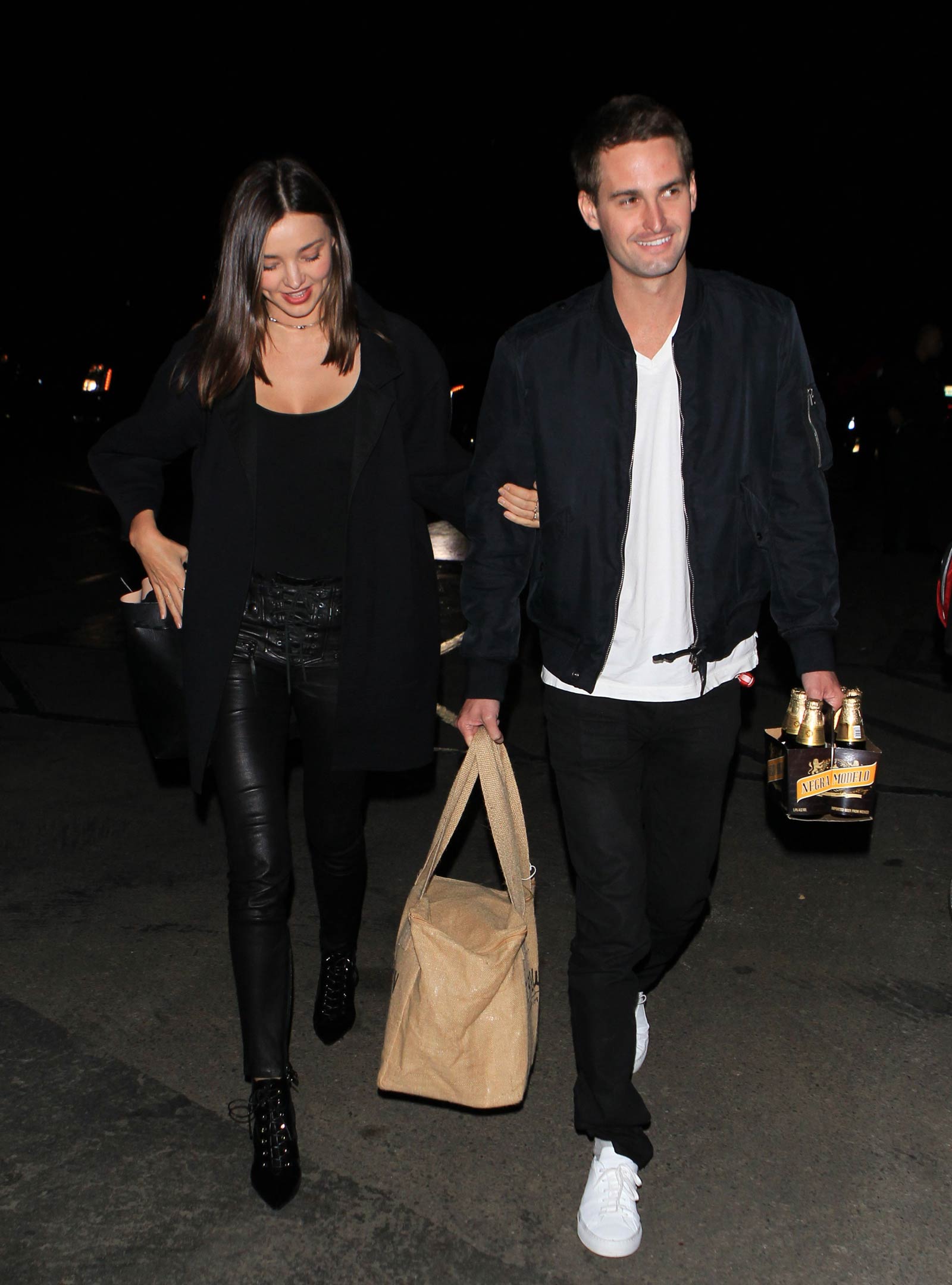 Miranda Kerr arriving at Kanye West Concert