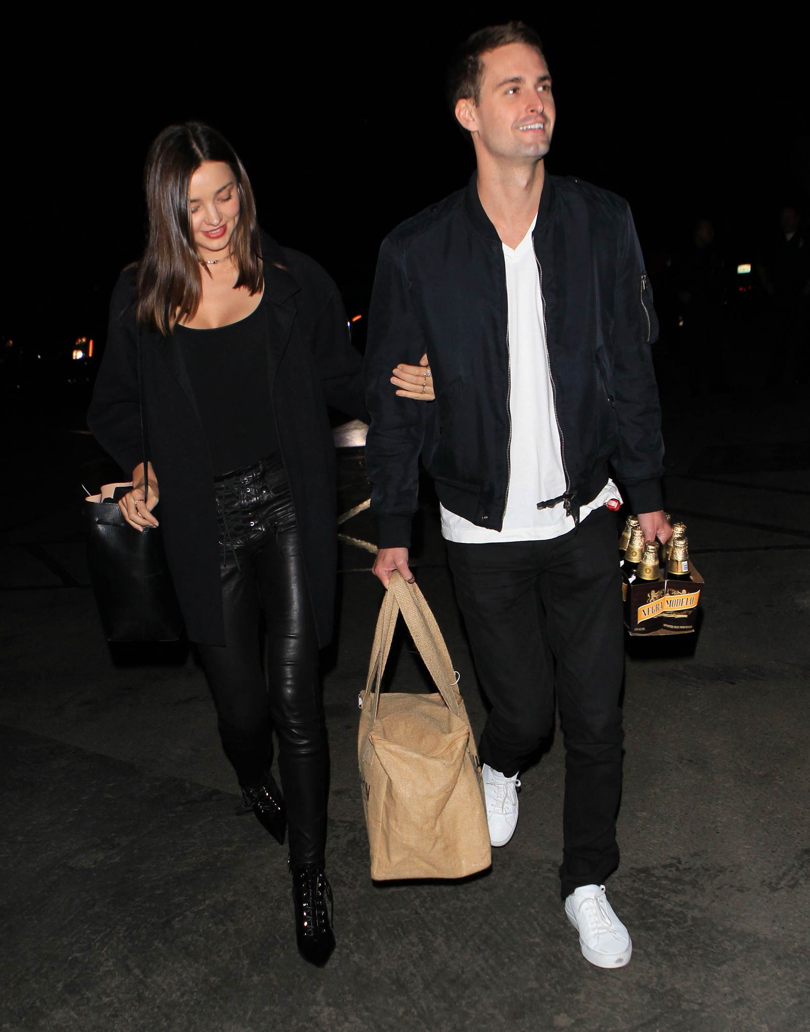 Miranda Kerr arriving at Kanye West Concert