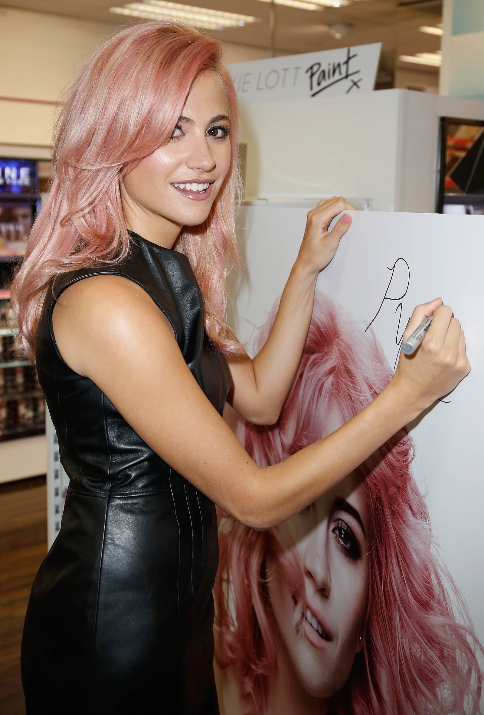 Pixie Lott attends Launch of new hair product range