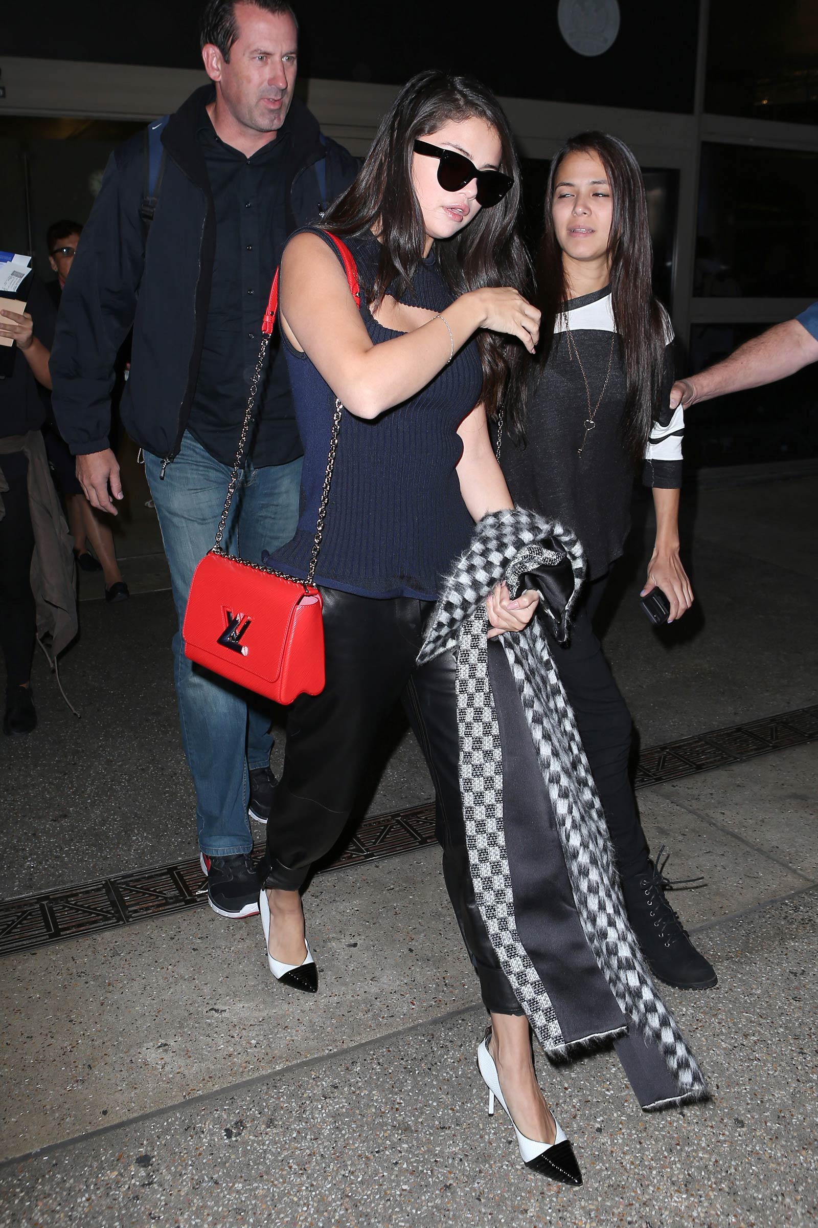 Selena Gomez arriving at LAX Airport