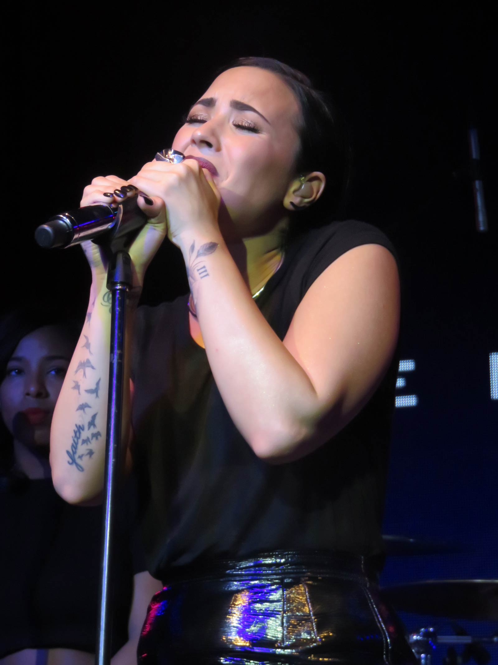 Demi Lovato performs at Music is Universal event