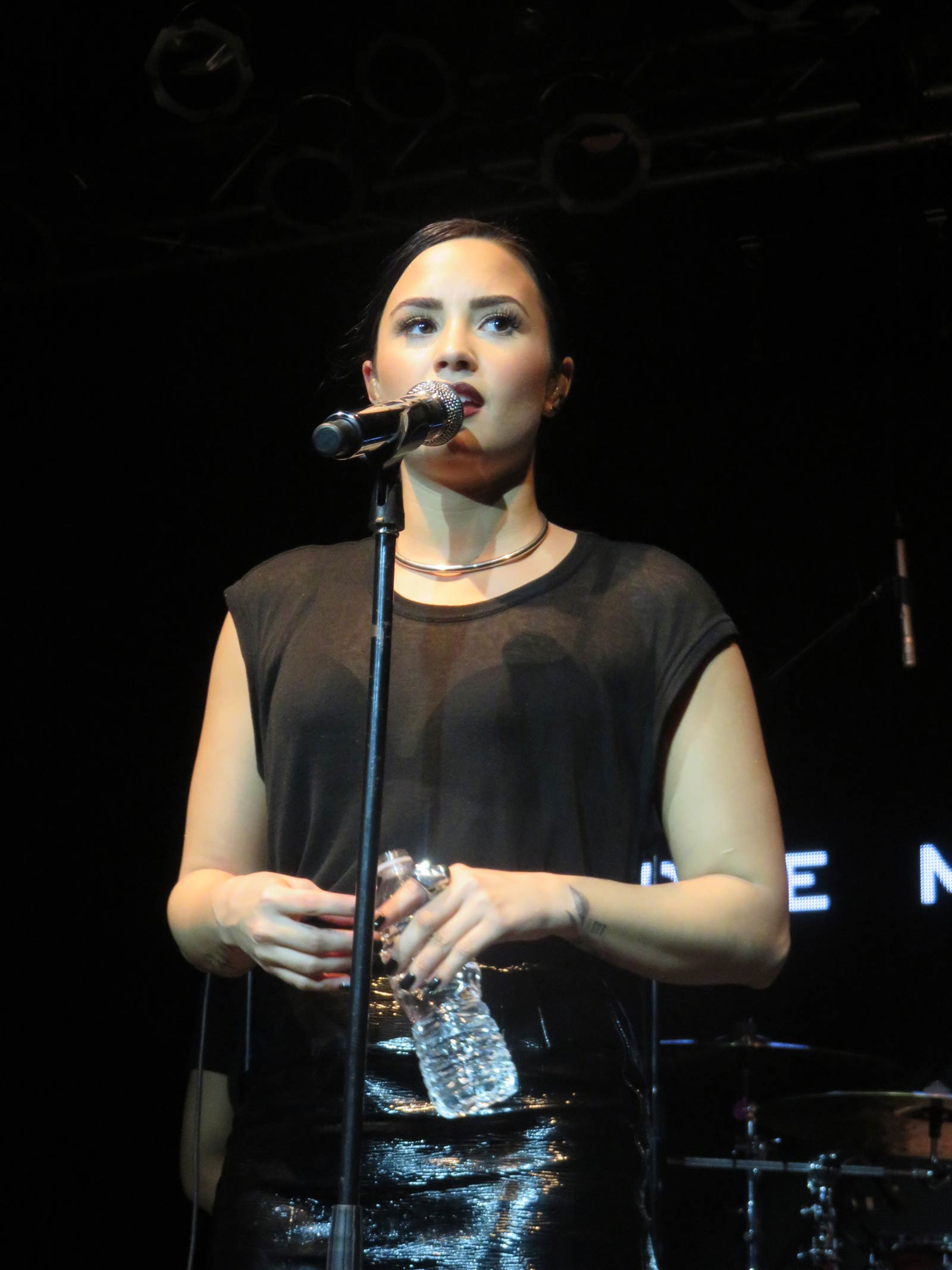 Demi Lovato performs at Music is Universal event