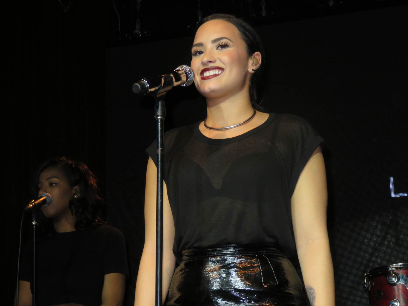 Demi Lovato performs at Music is Universal event