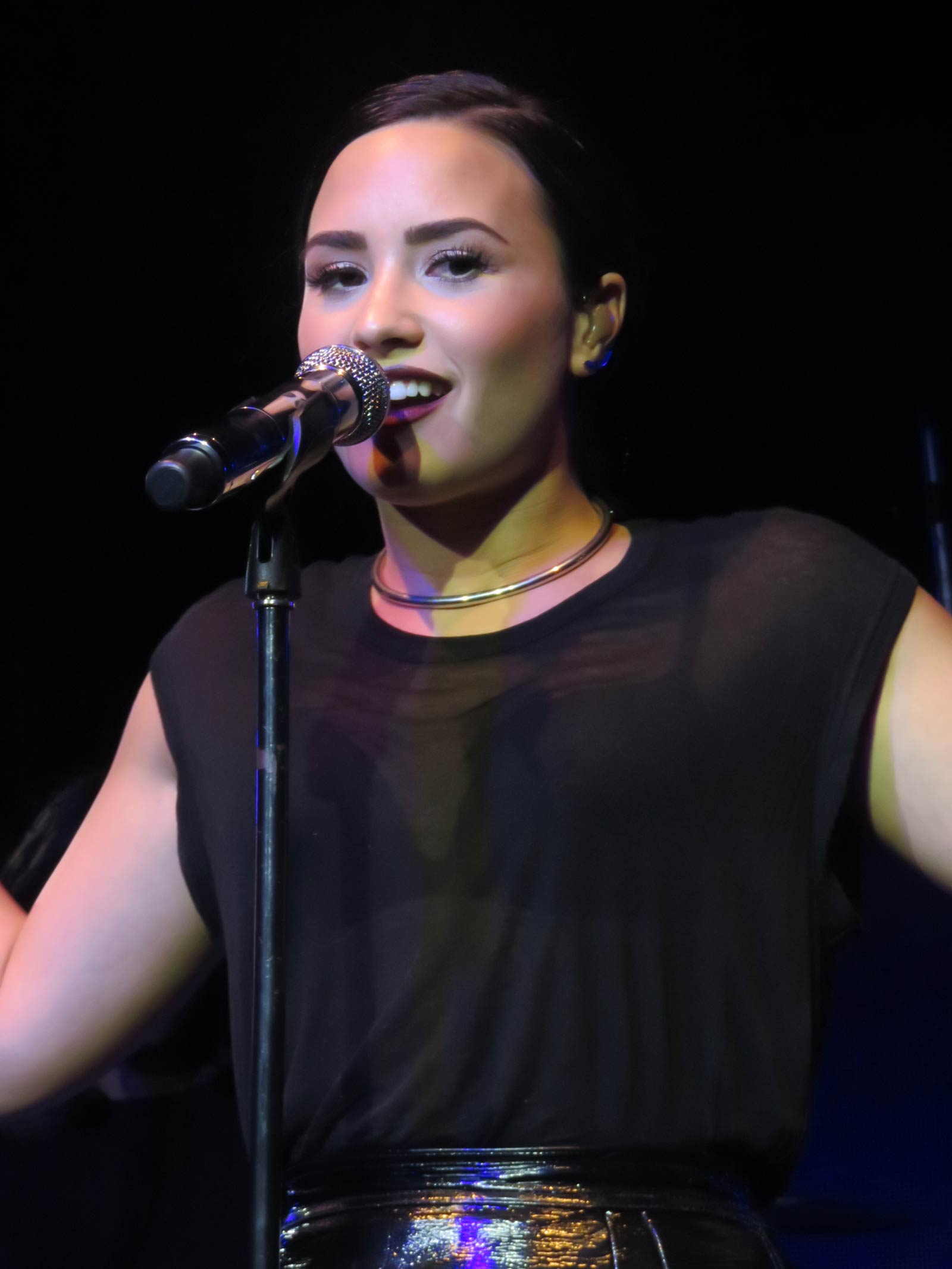 Demi Lovato performs at Music is Universal event
