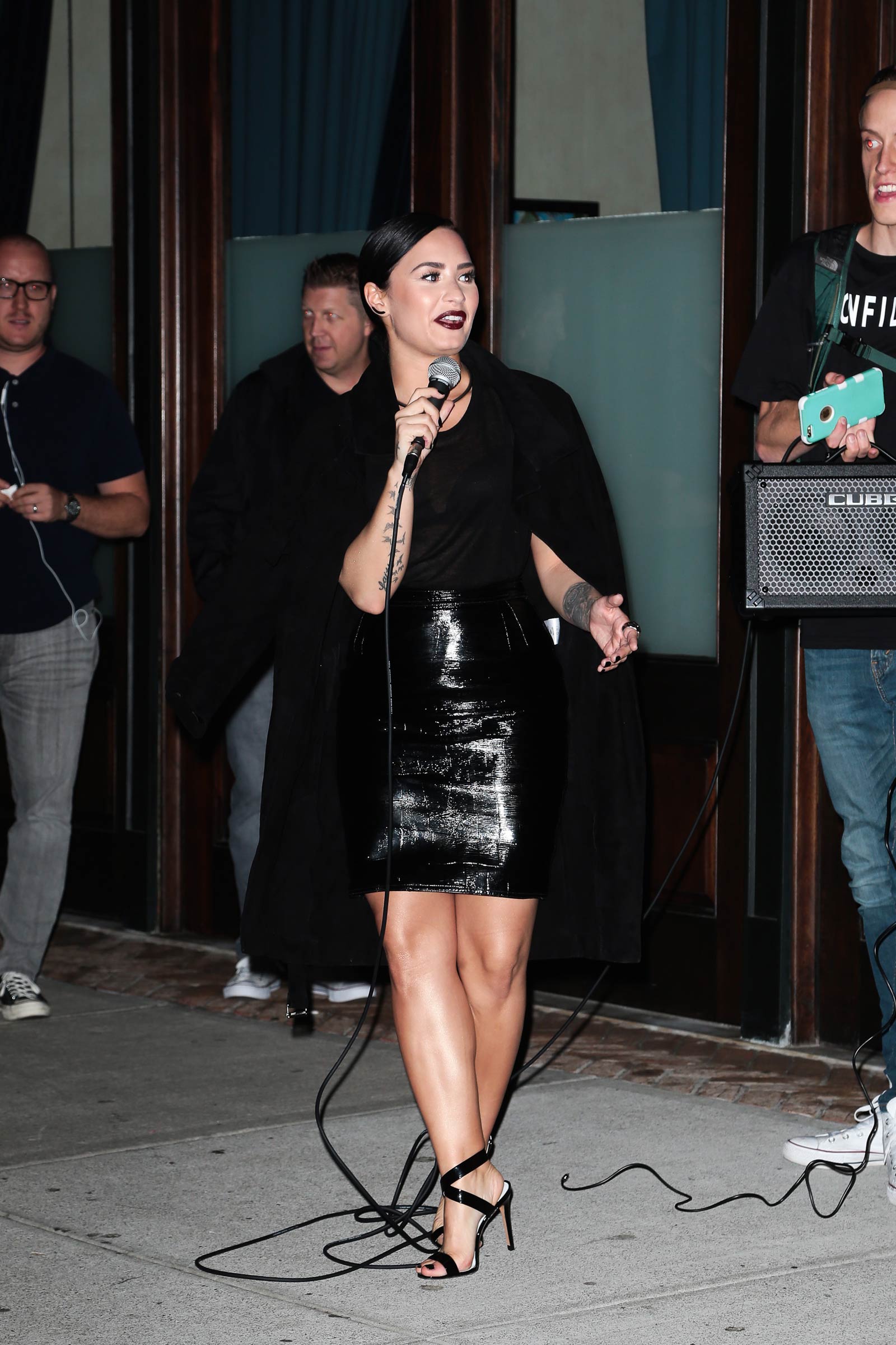 Demi Lovato performs at Music is Universal event