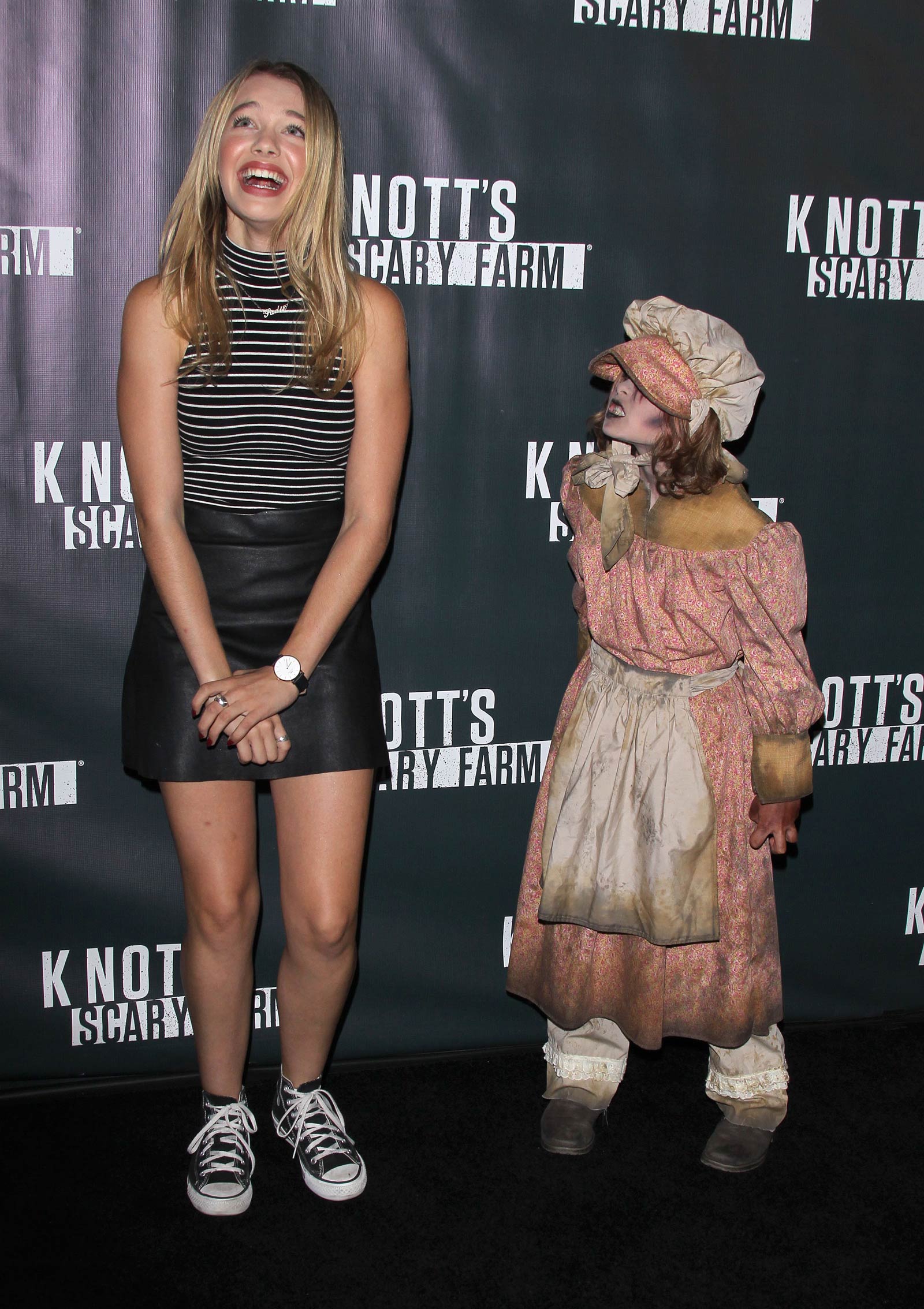 Sadie Calvano attends Knott’s Scary Farm Black Carpet