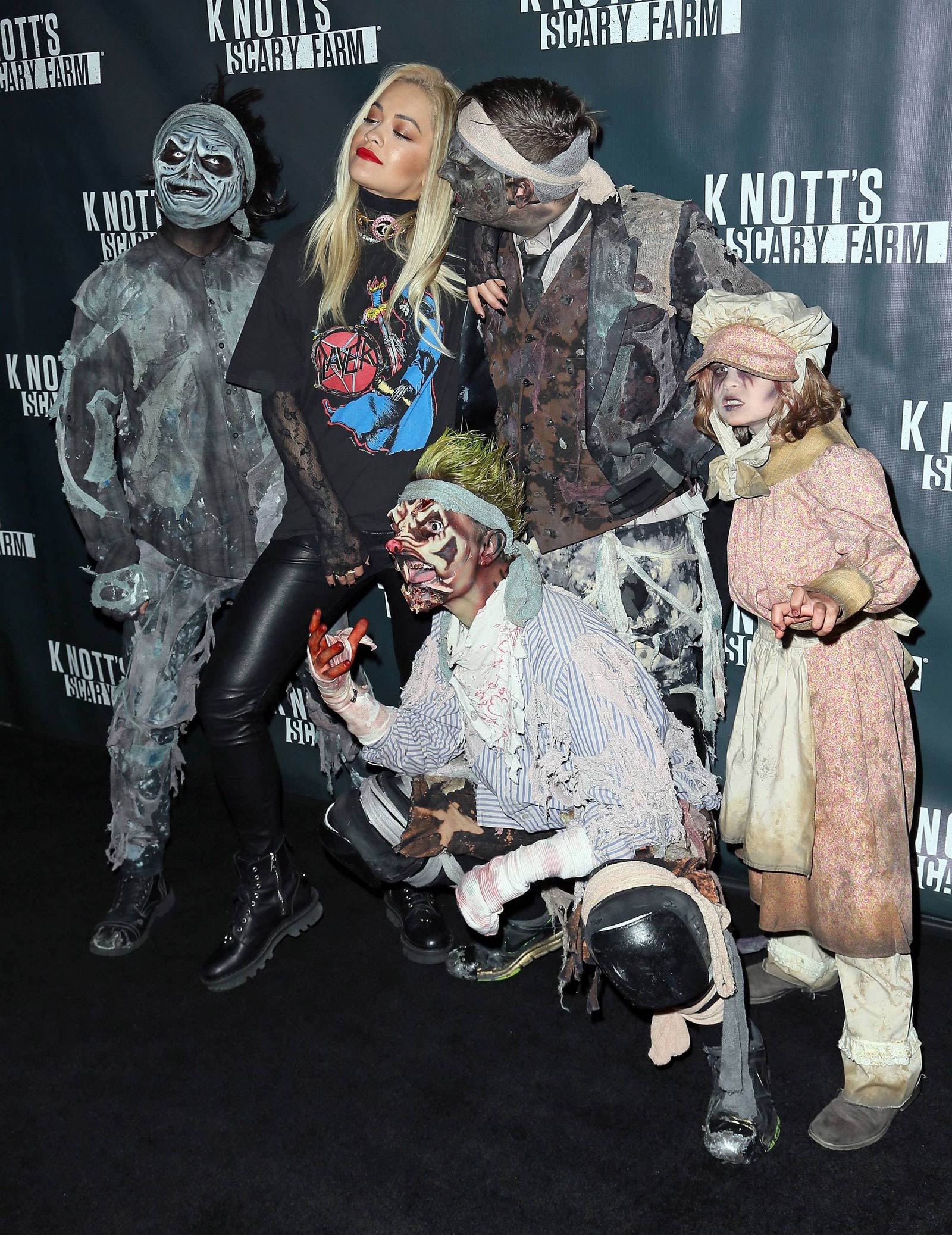 Rita Ora attends Knott’s Scary Farm Black Carpet