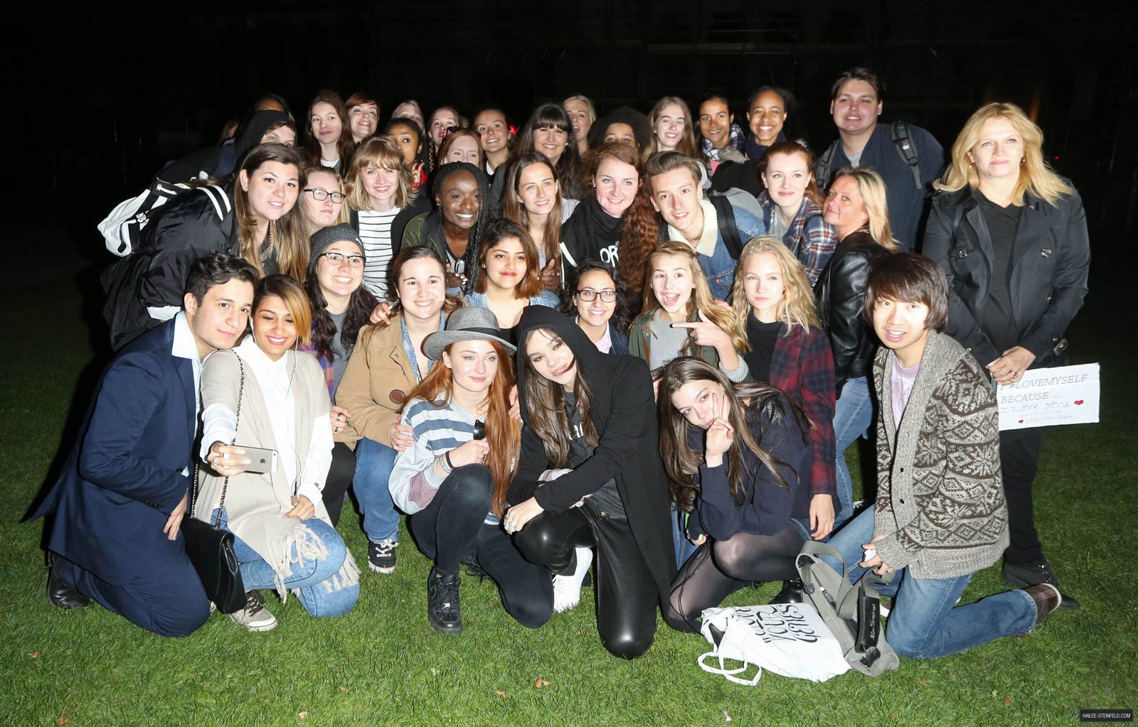 Hailee Steinfeld at a fan meet up in Hyde Park