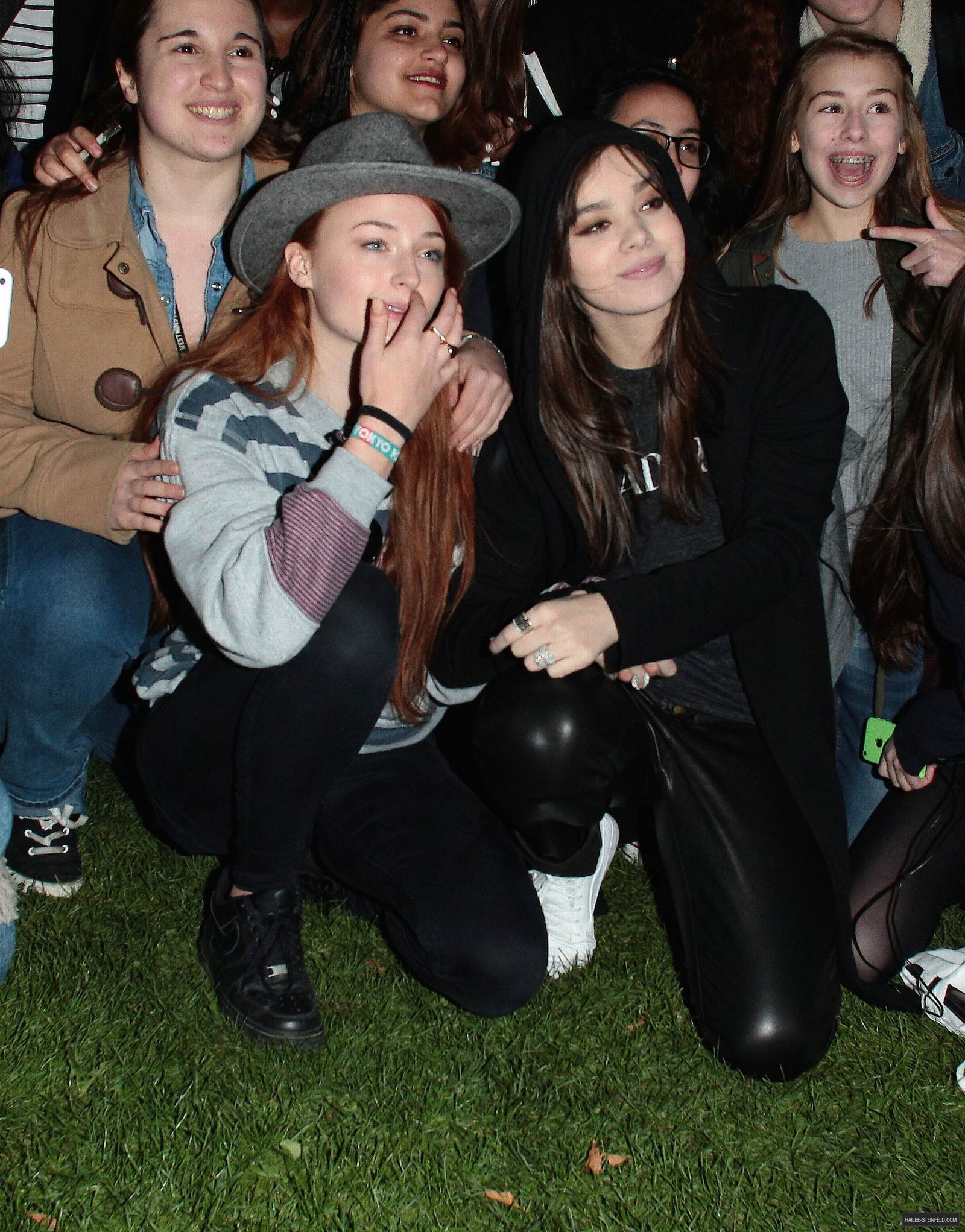 Hailee Steinfeld at a fan meet up in Hyde Park