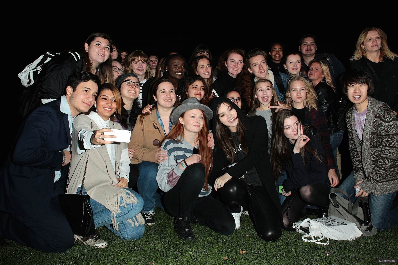 Hailee Steinfeld at a fan meet up in Hyde Park