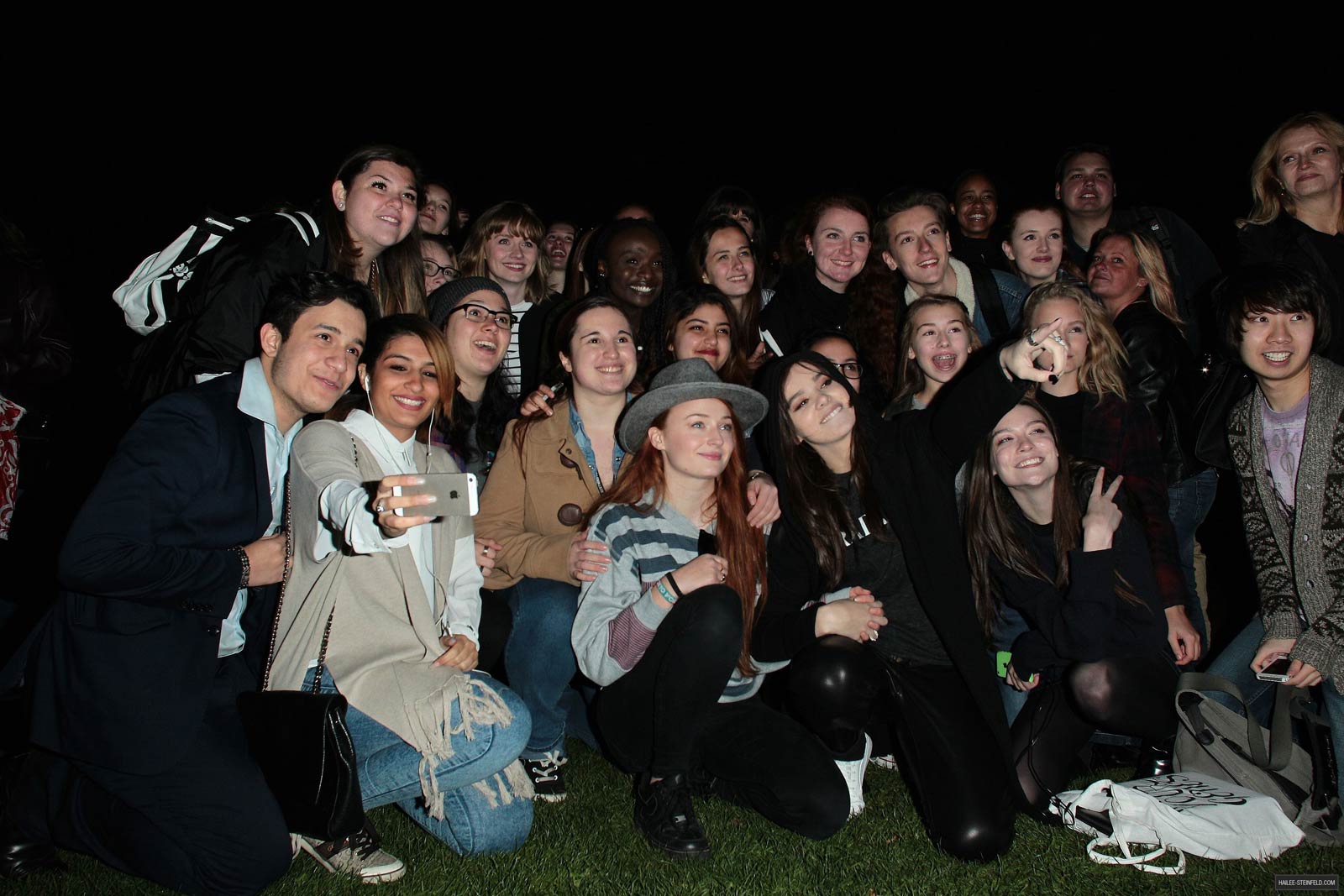 Hailee Steinfeld at a fan meet up in Hyde Park