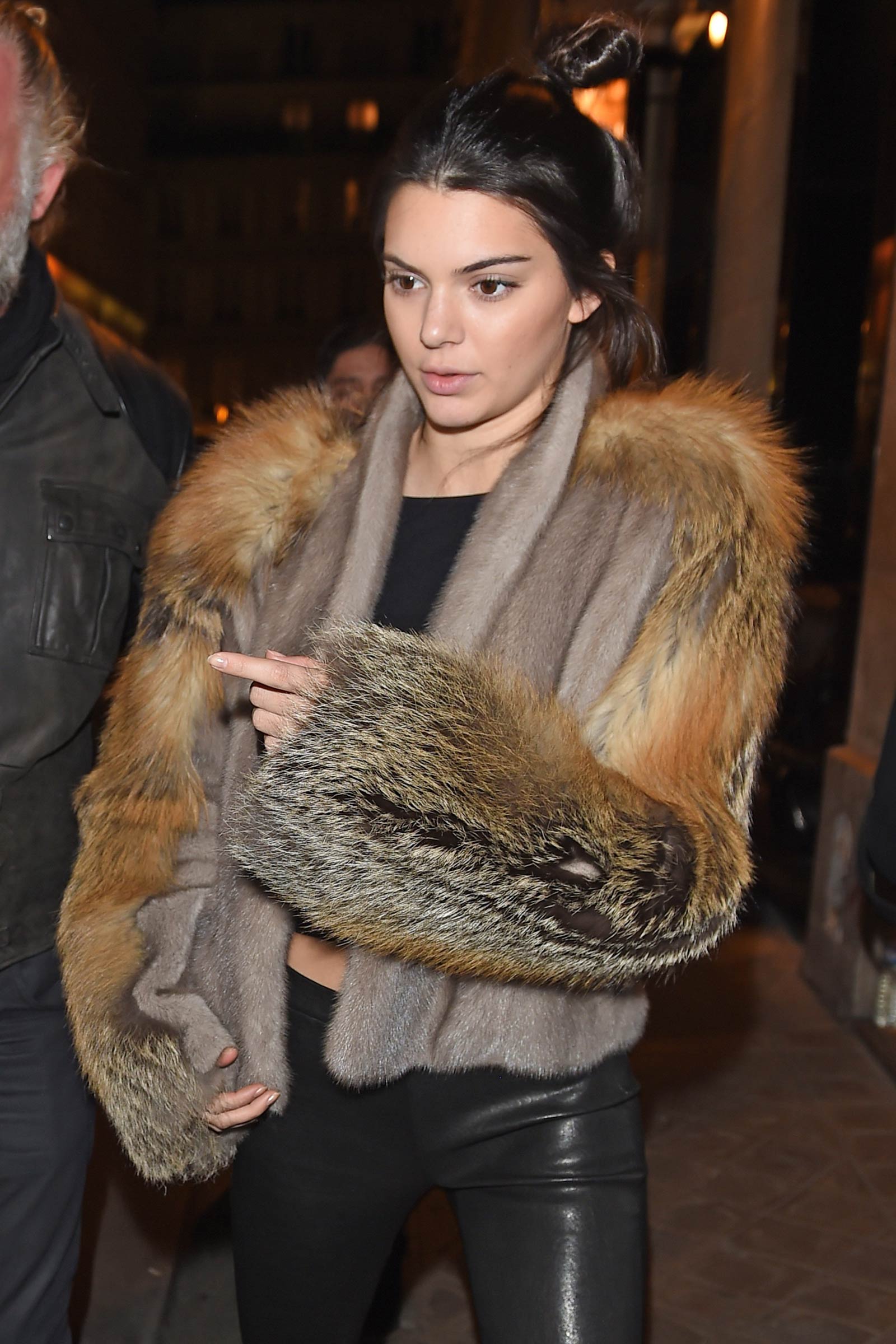 Kendall Jenner at Kinugawa Restaurant in Paris