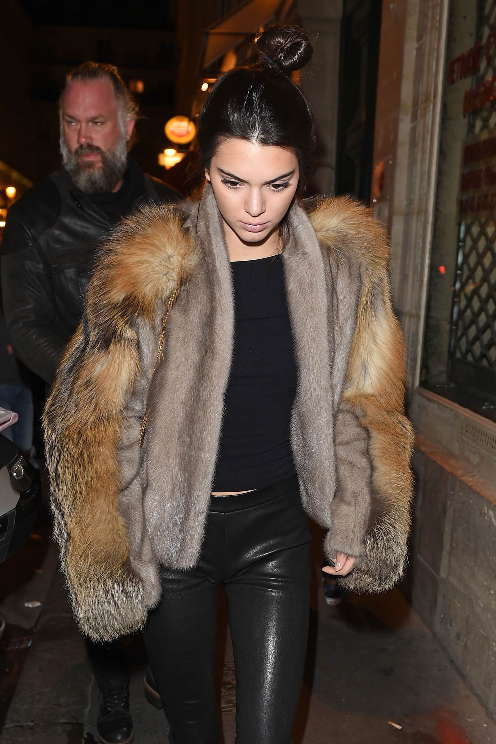 Kendall Jenner at Kinugawa Restaurant in Paris