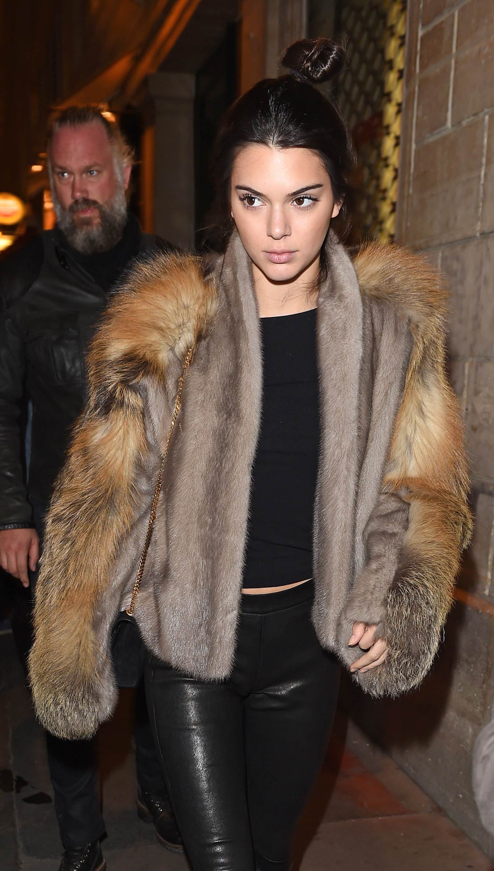 Kendall Jenner at Kinugawa Restaurant in Paris