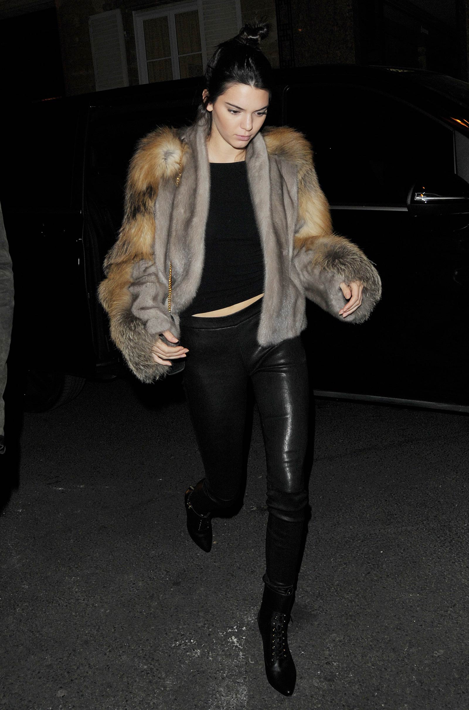 Kendall Jenner at Kinugawa Restaurant in Paris