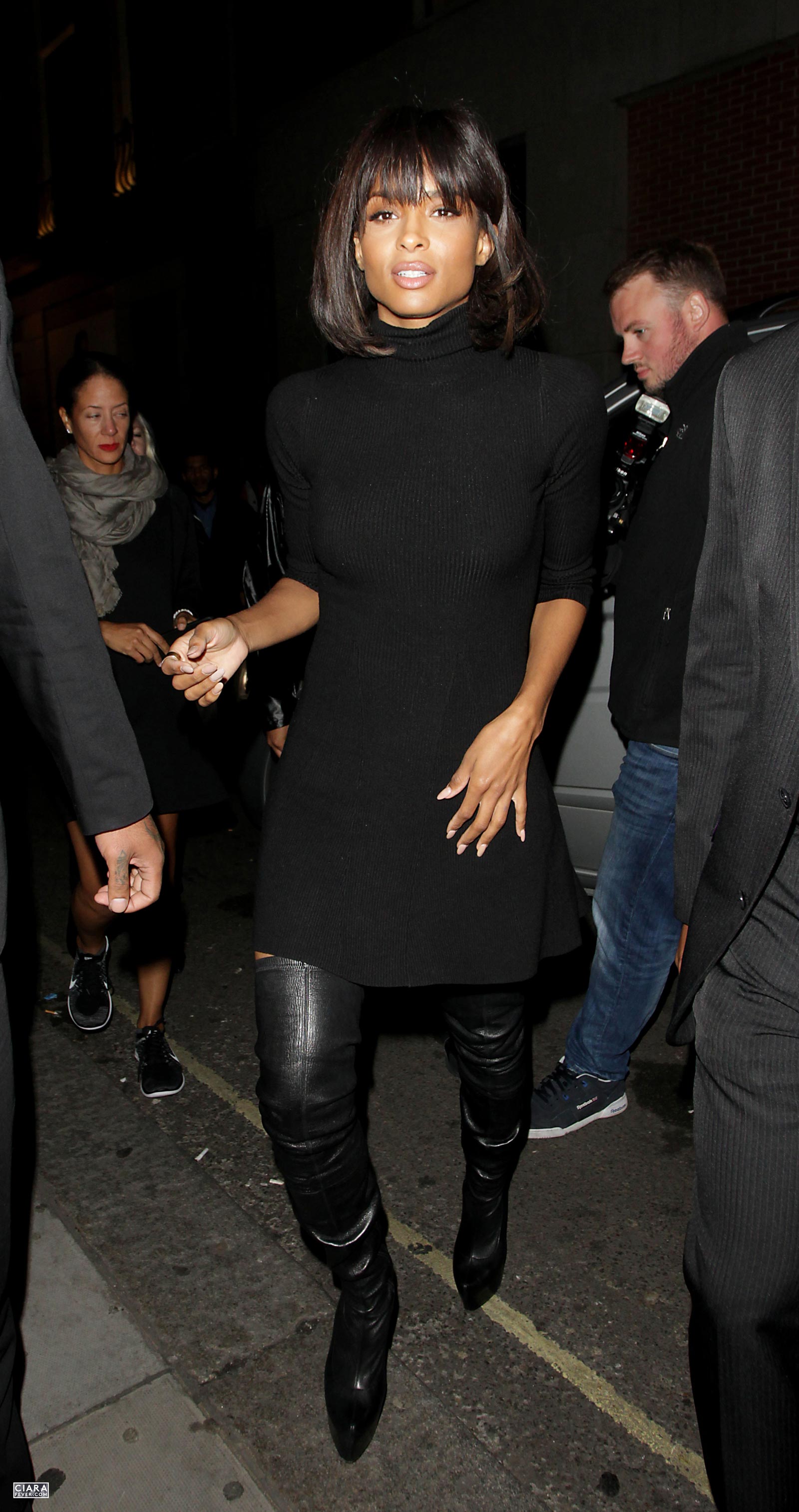 Ciara arrives at Libertine Club in London