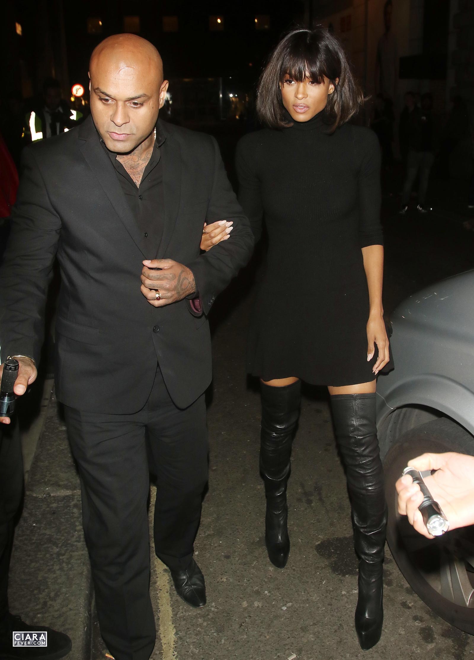 Ciara arrives at Libertine Club in London