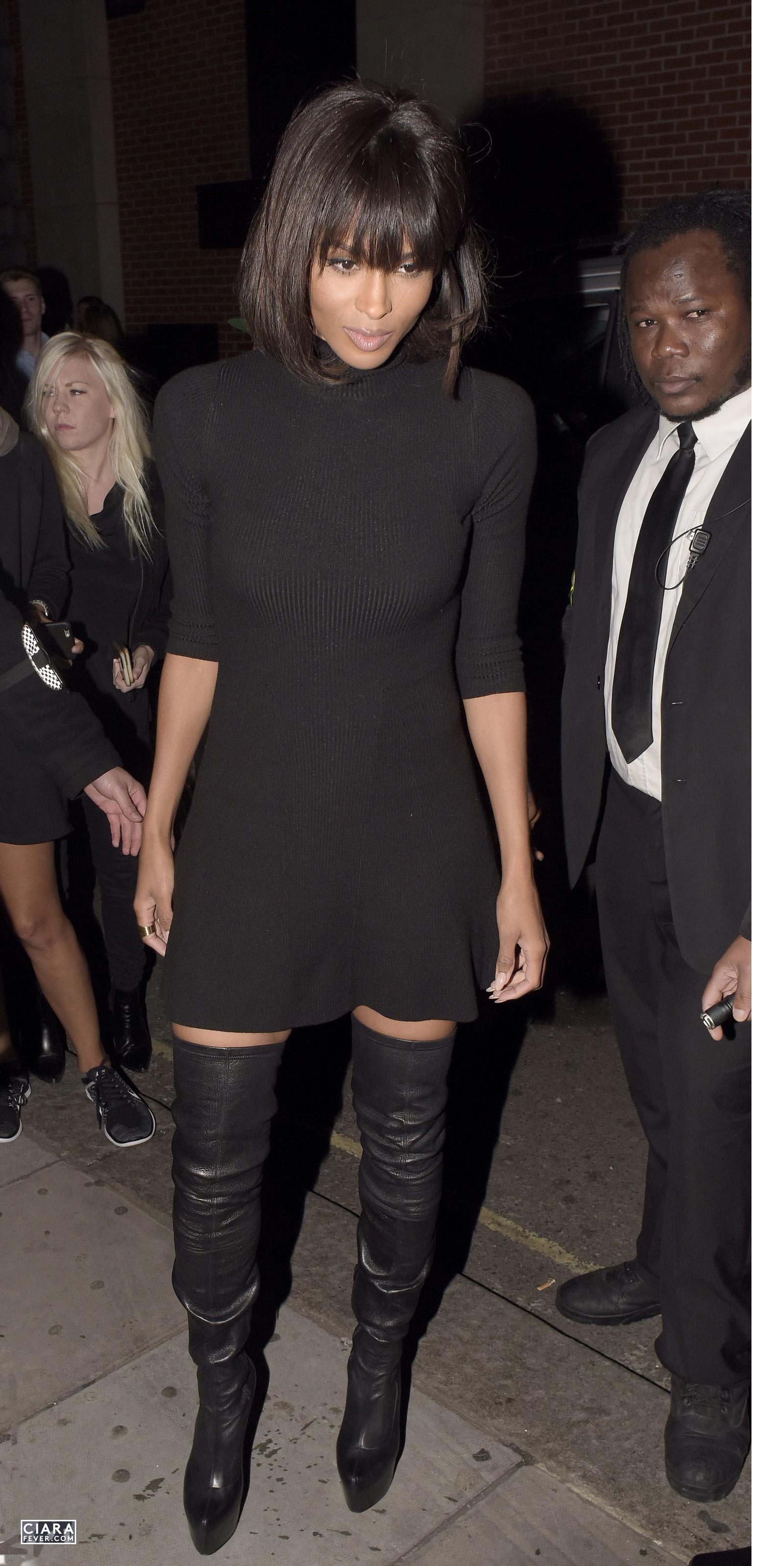 Ciara arrives at Libertine Club in London