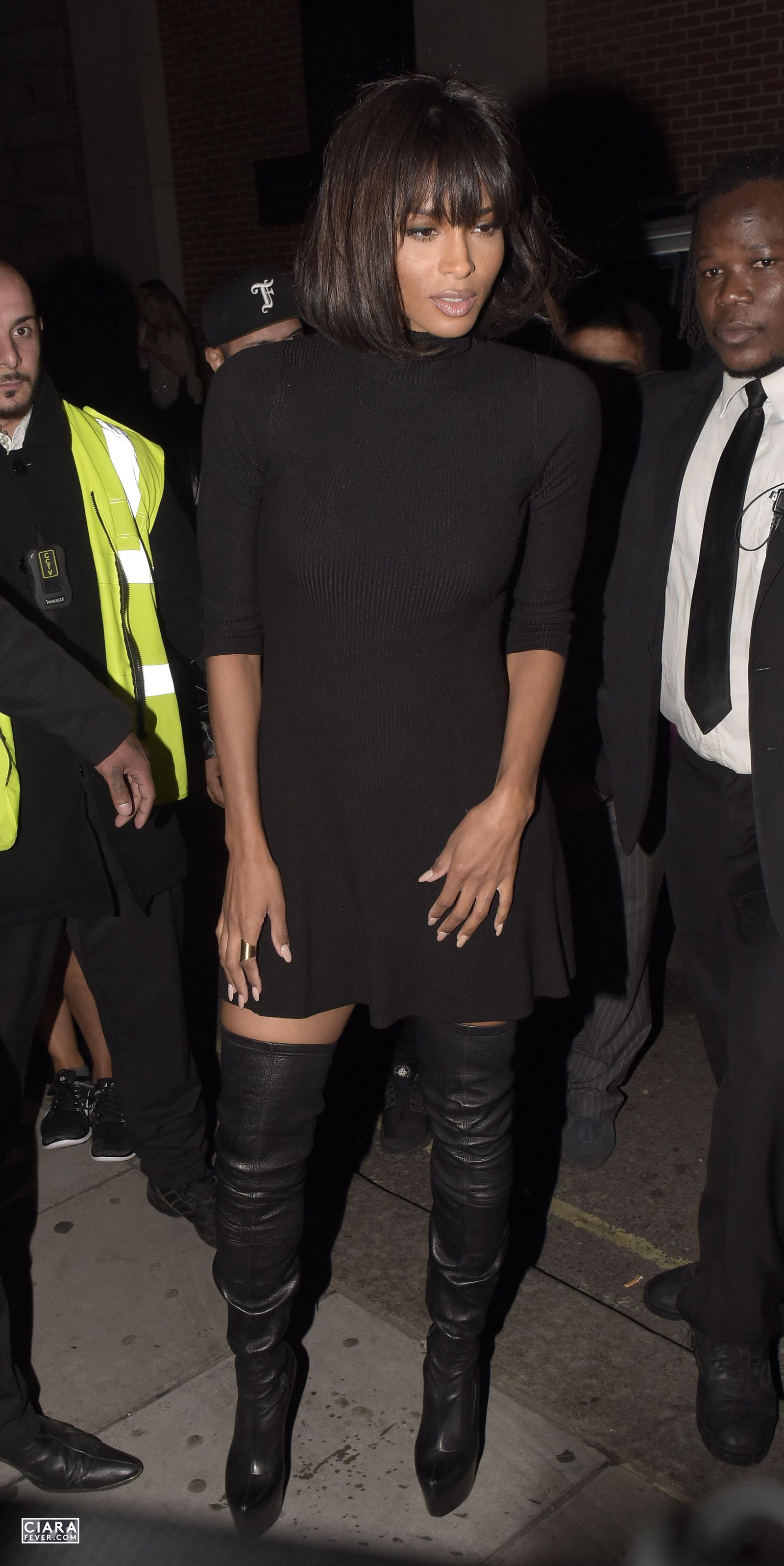 Ciara arrives at Libertine Club in London