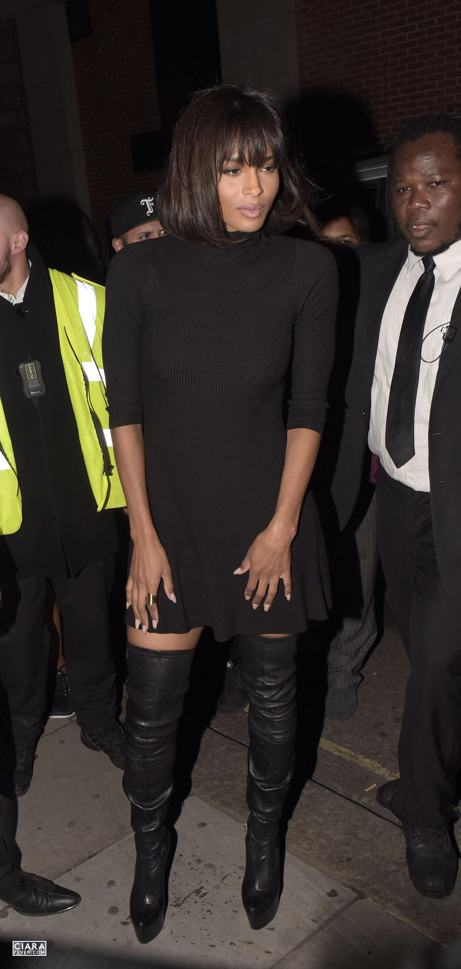 Ciara arrives at Libertine Club in London