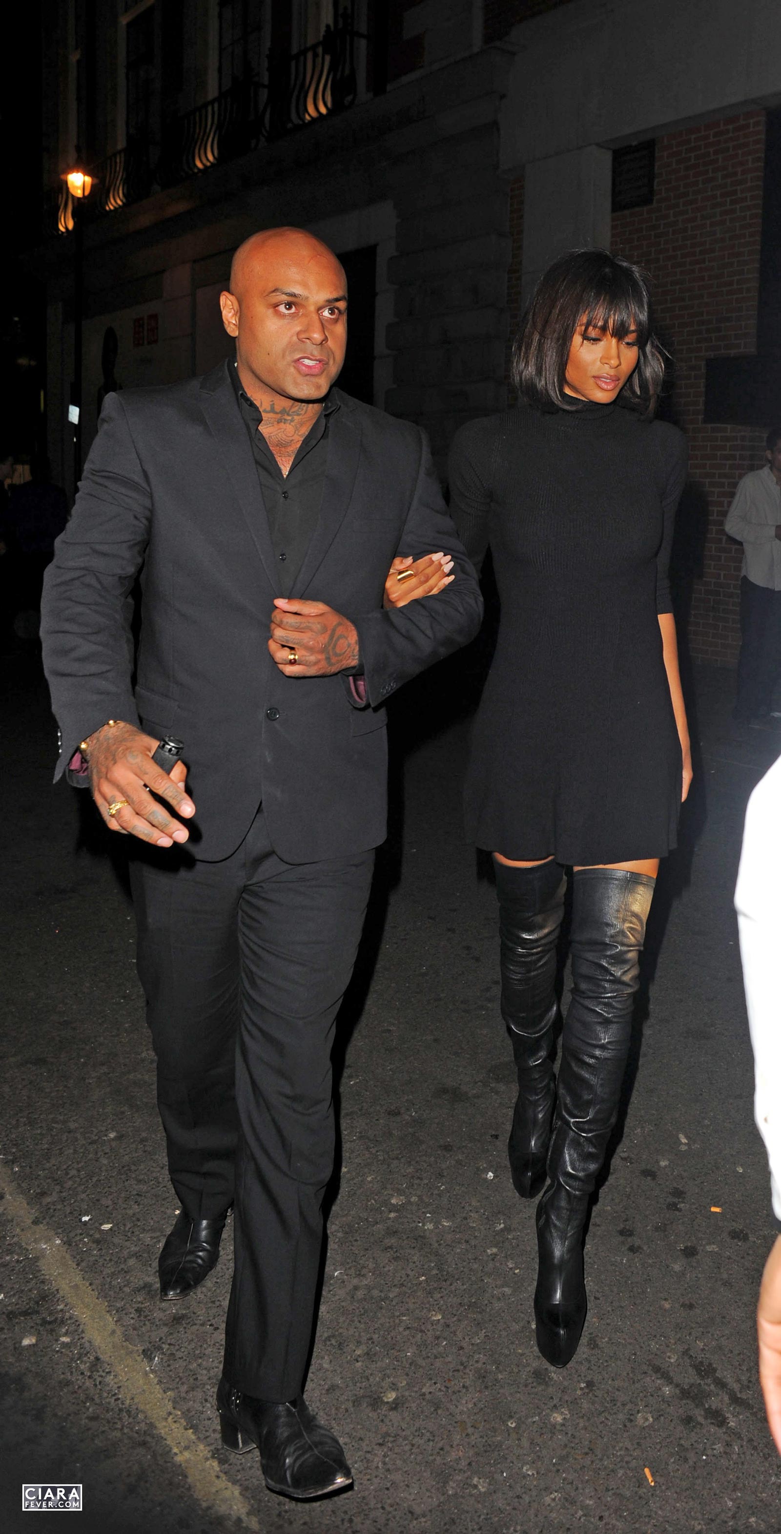 Ciara arrives at Libertine Club in London