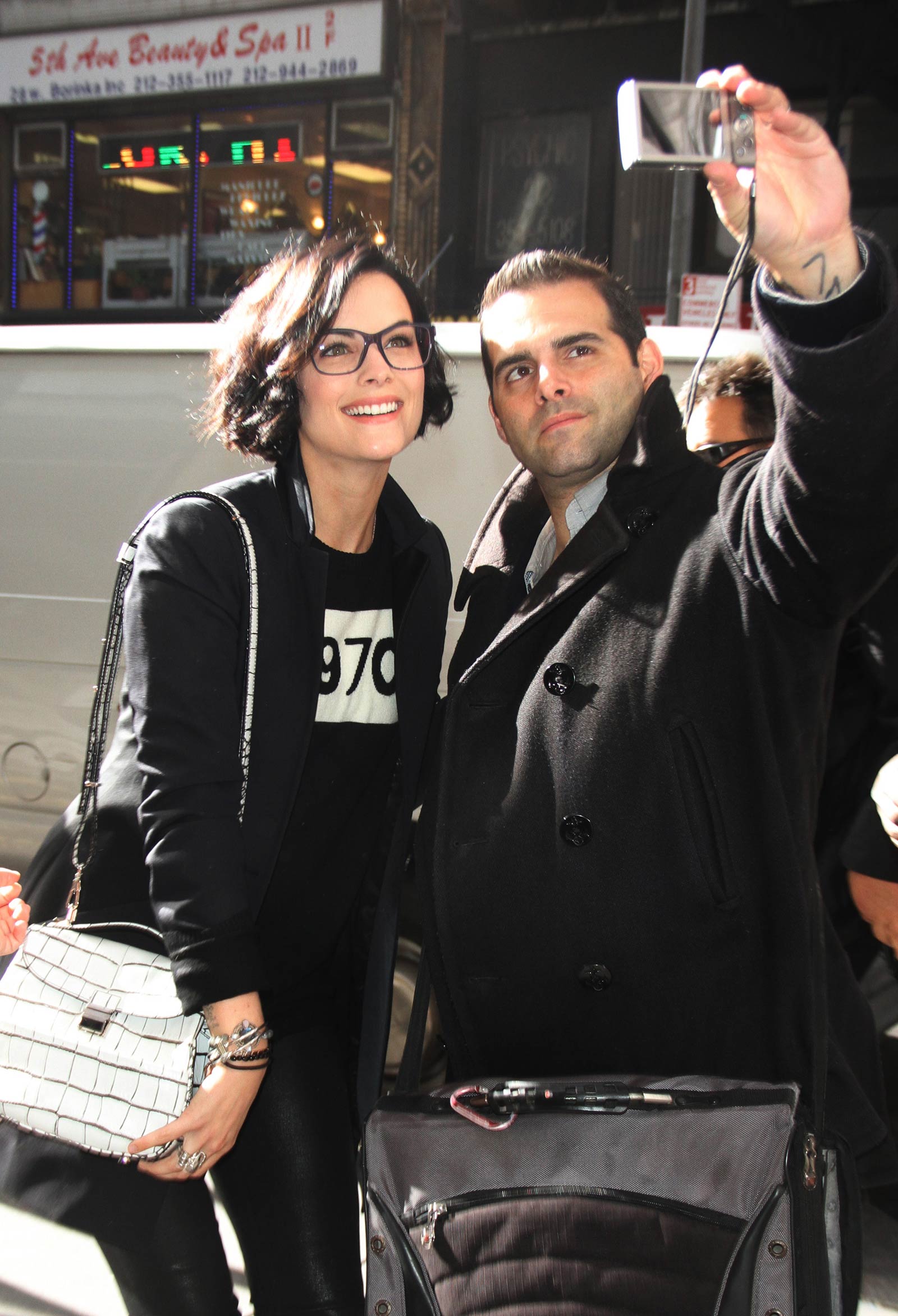 Jaimie Alexander seen leaving NBC Today Show