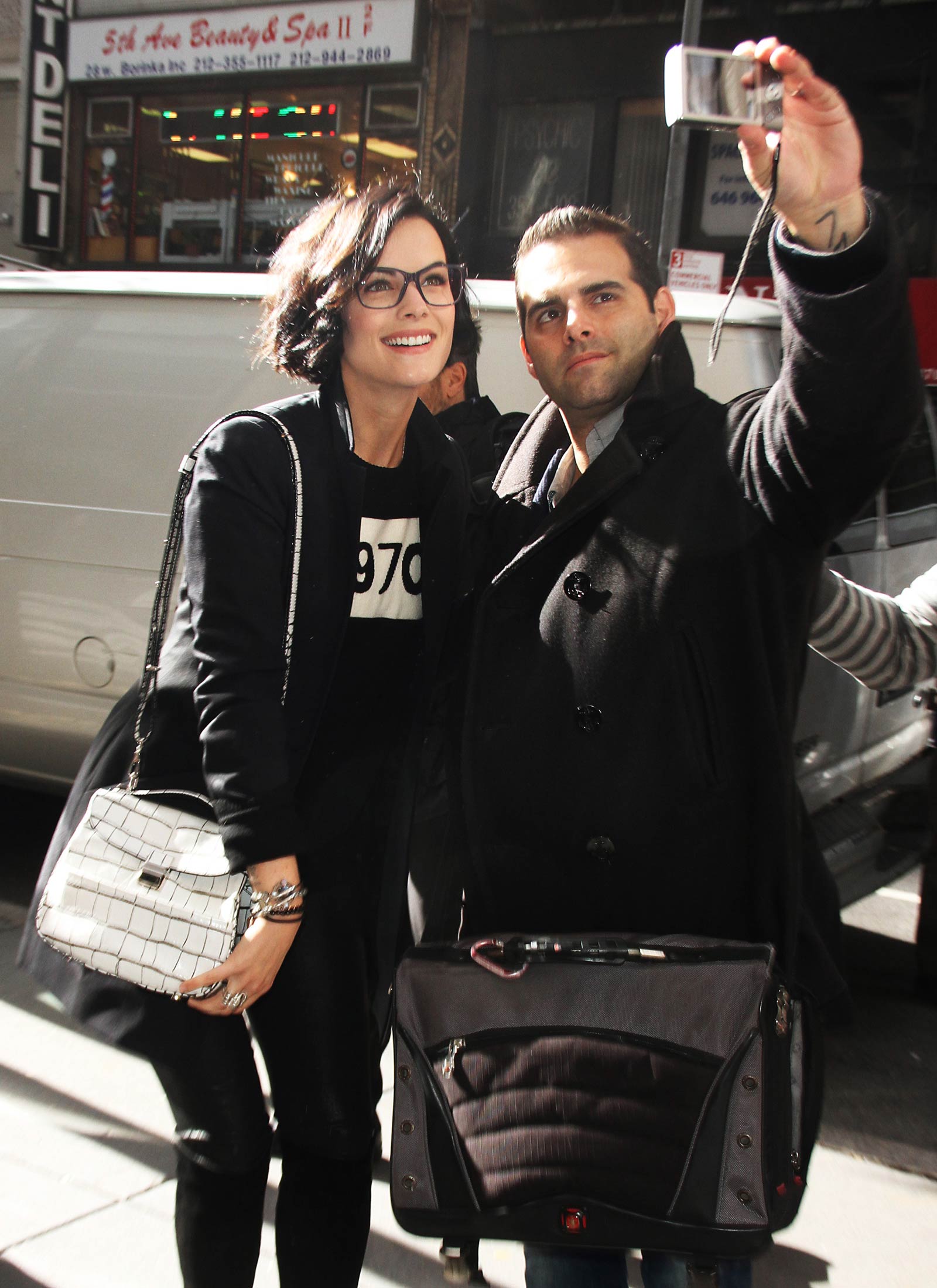 Jaimie Alexander seen leaving NBC Today Show