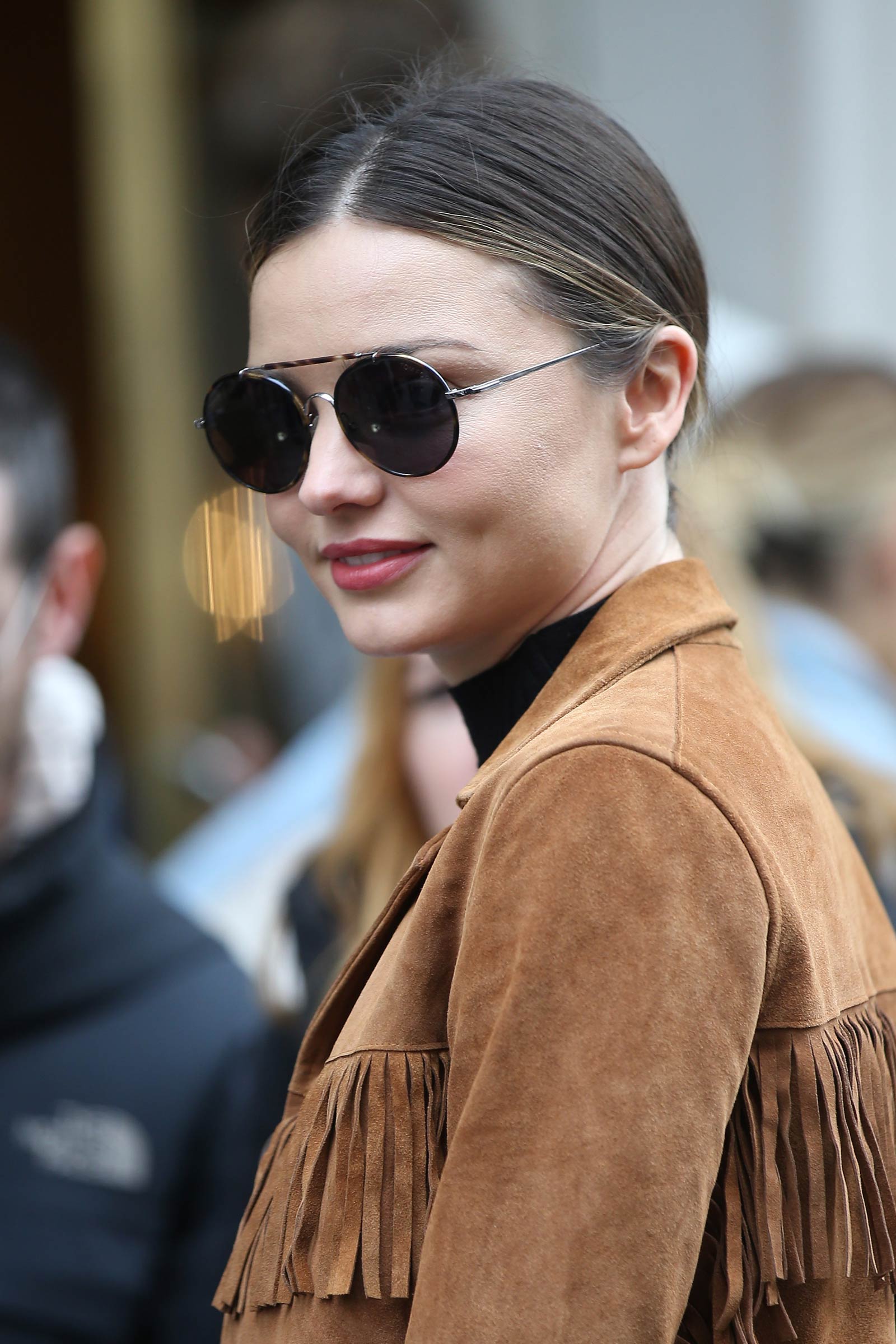 Miranda Kerr arrives at Charles De Gaulle Airport