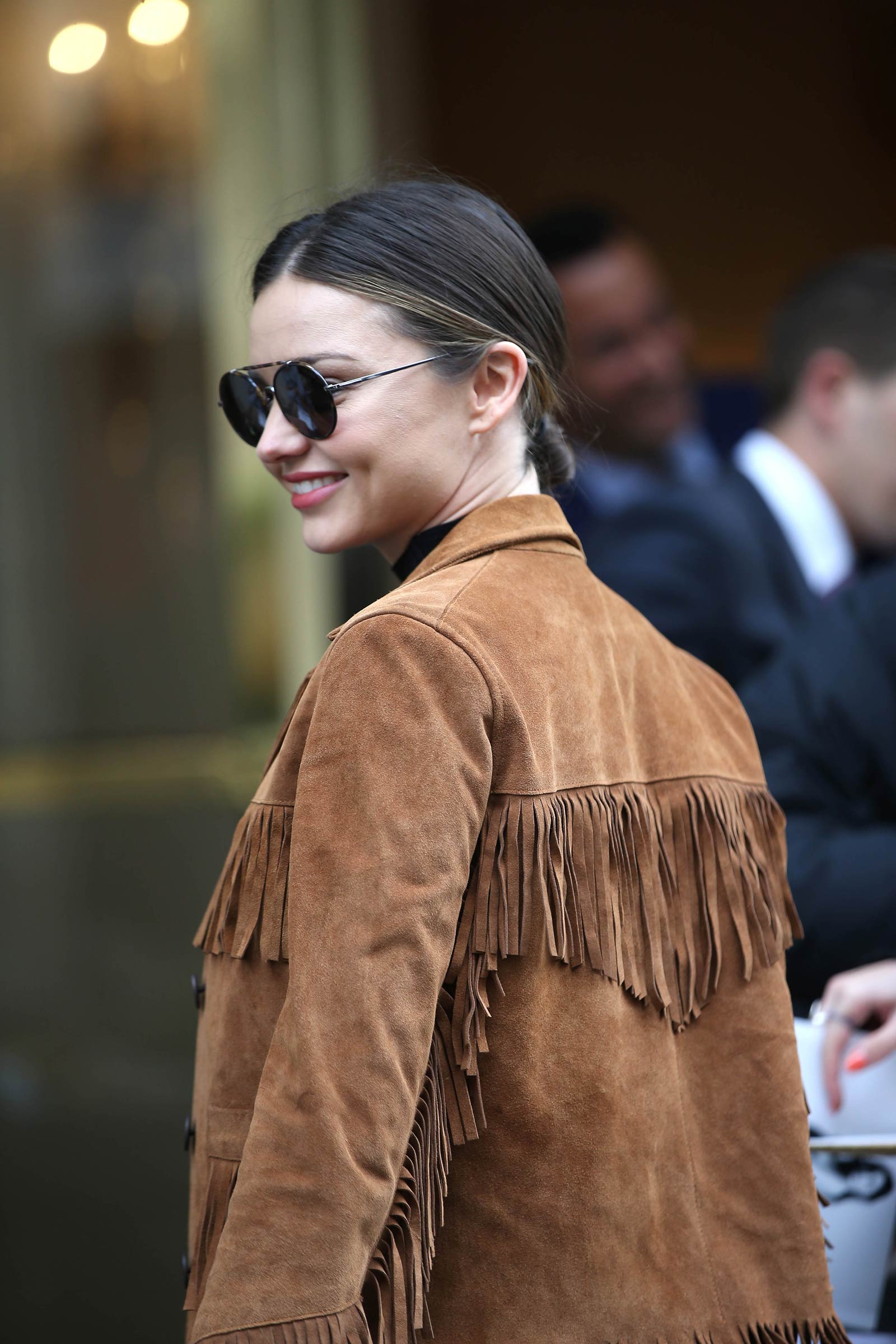 Miranda Kerr arrives at Charles De Gaulle Airport