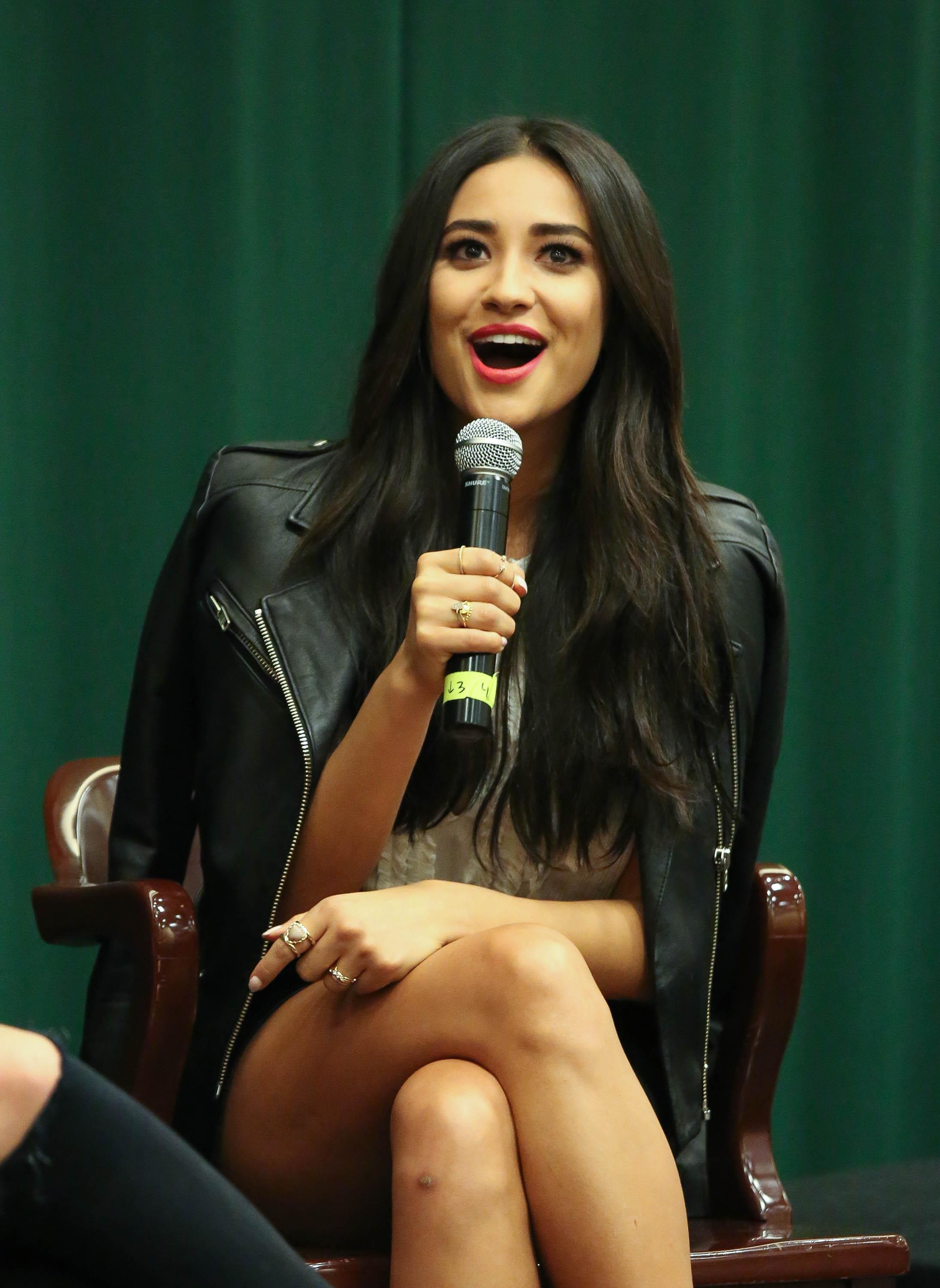 Shay Mitchell promotes her new book Bliss