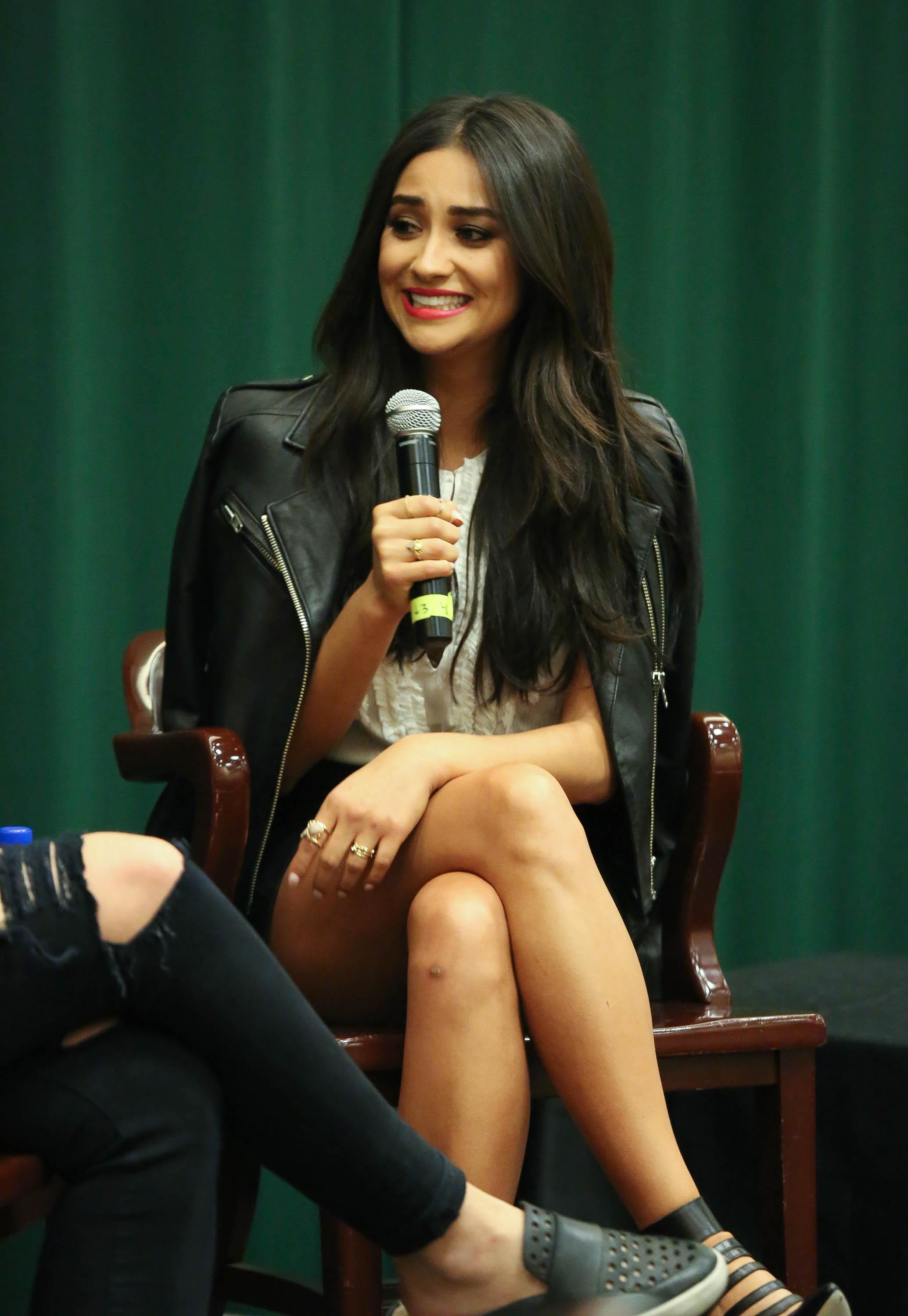 Shay Mitchell promotes her new book Bliss