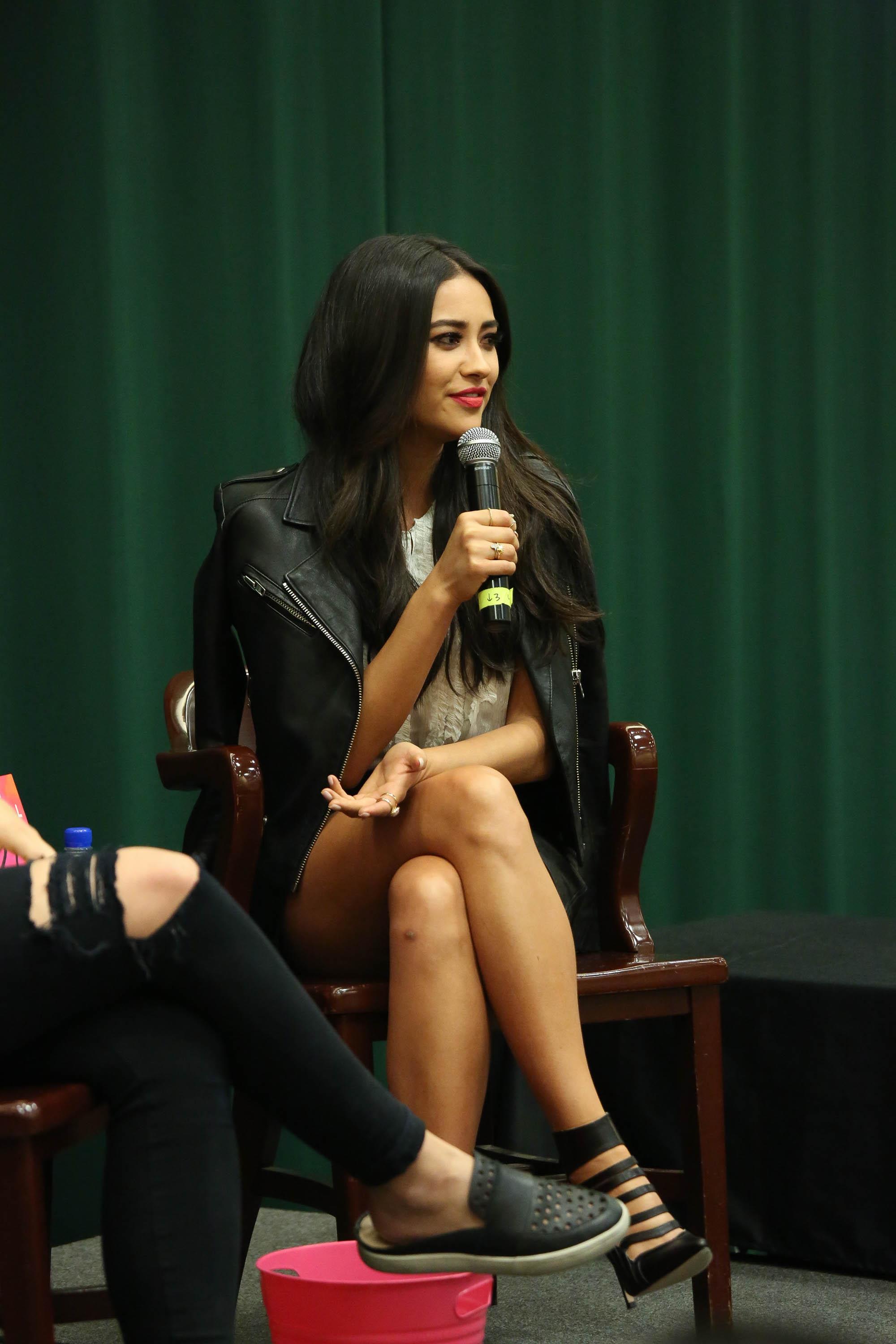 Shay Mitchell promotes her new book Bliss