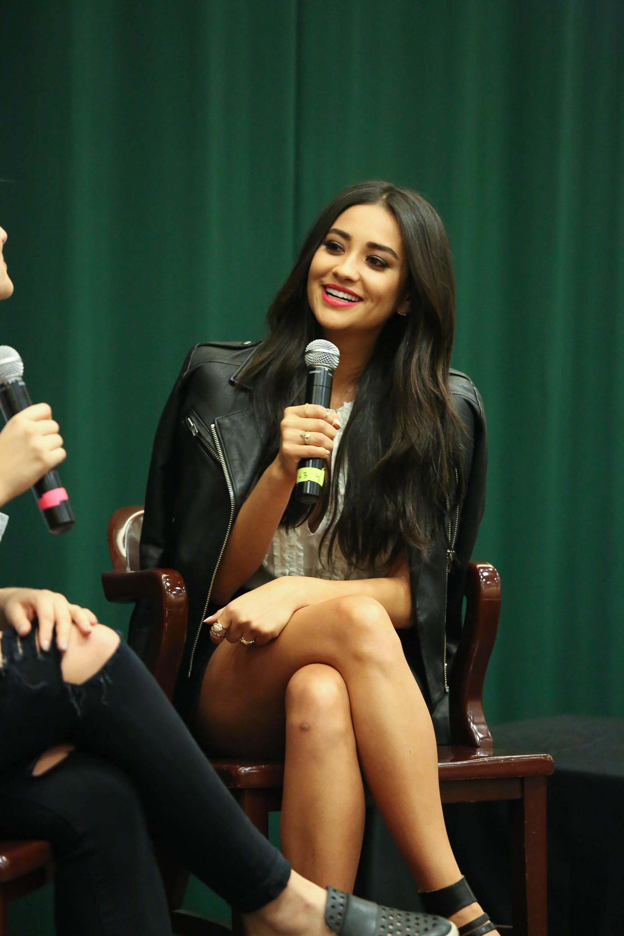 Shay Mitchell promotes her new book Bliss