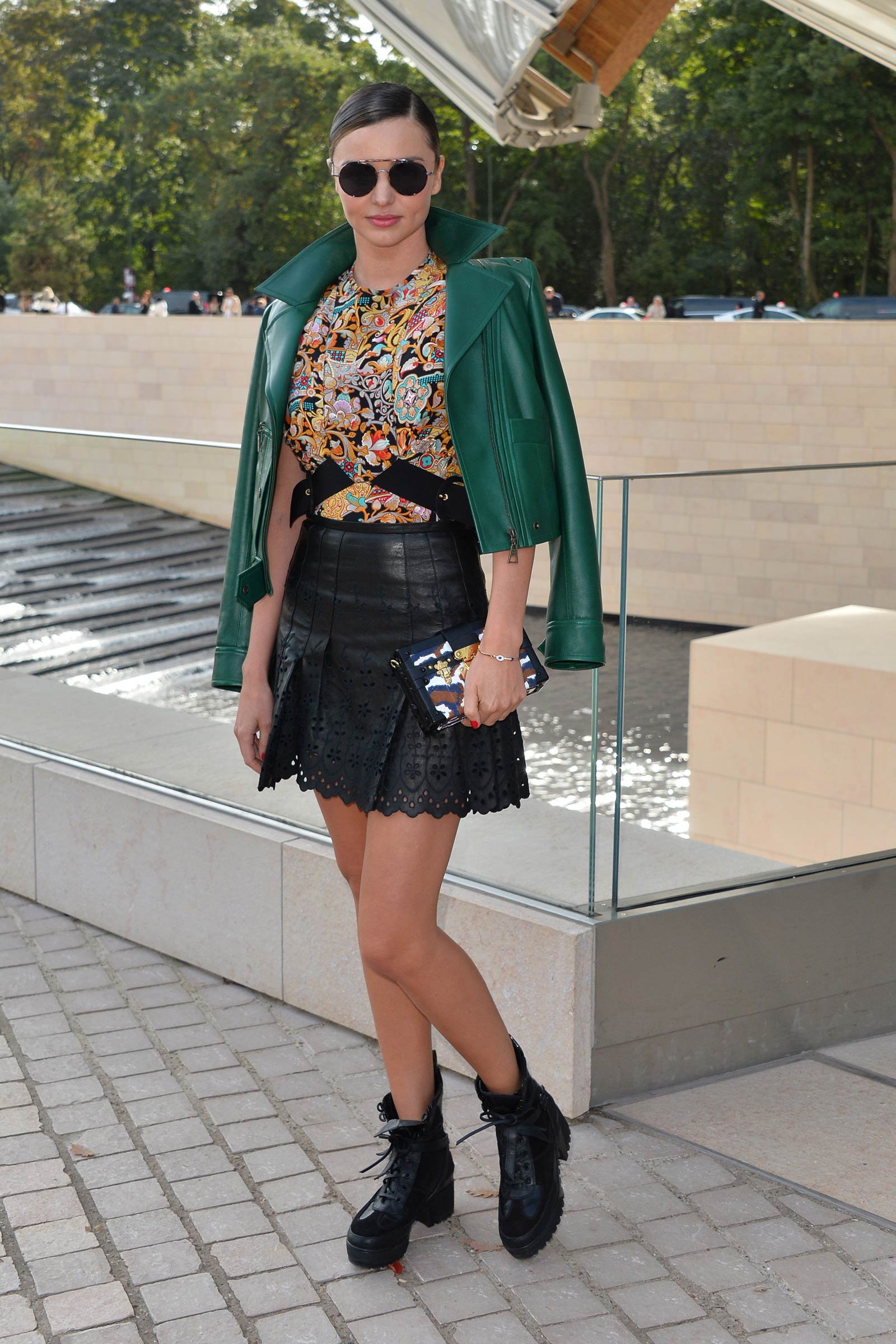 Miranda Kerr attends Louis Vuitton SS 2016 Ready-To-Wear collection show