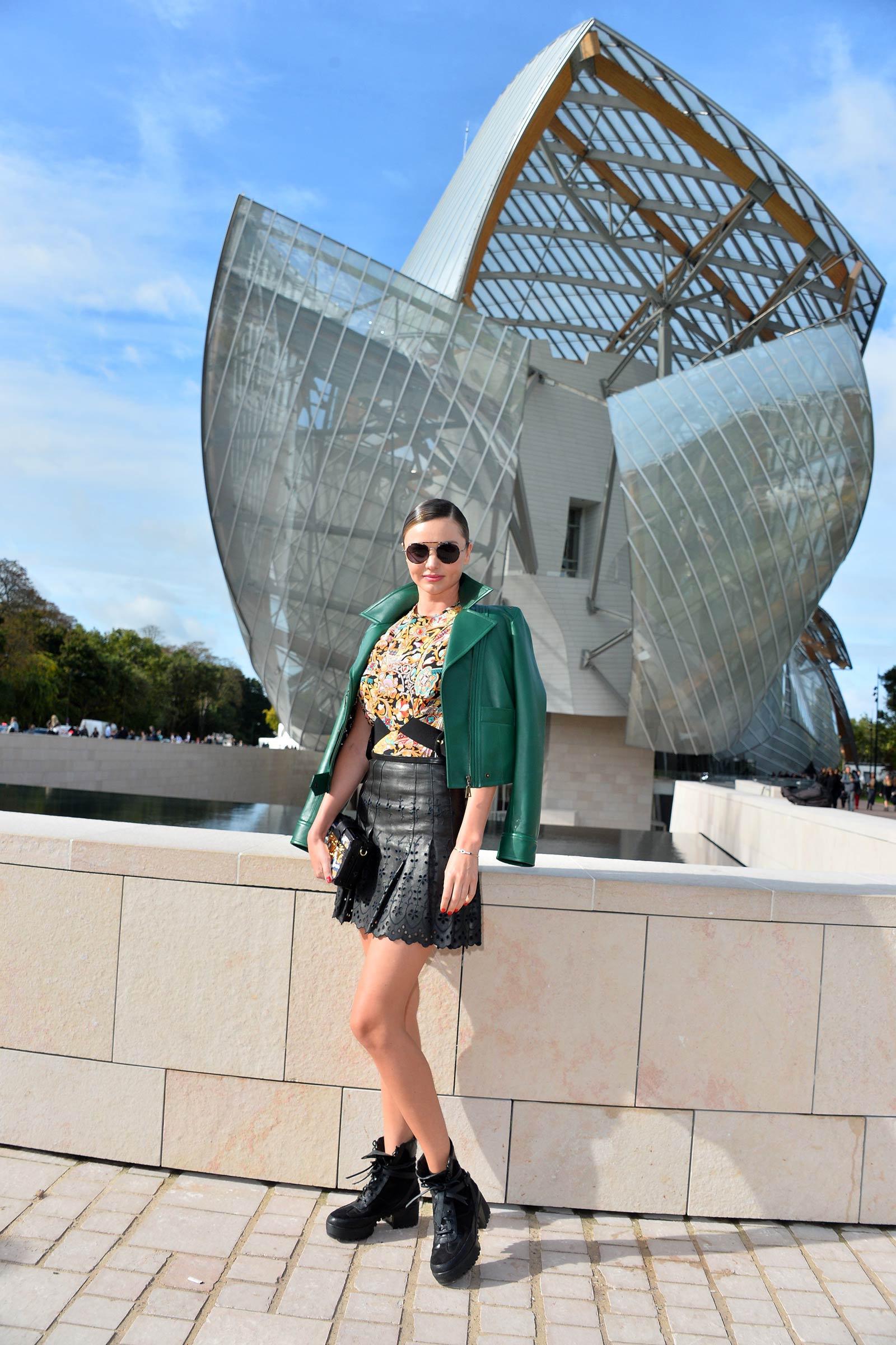 Miranda Kerr attends Louis Vuitton SS 2016 Ready-To-Wear collection show