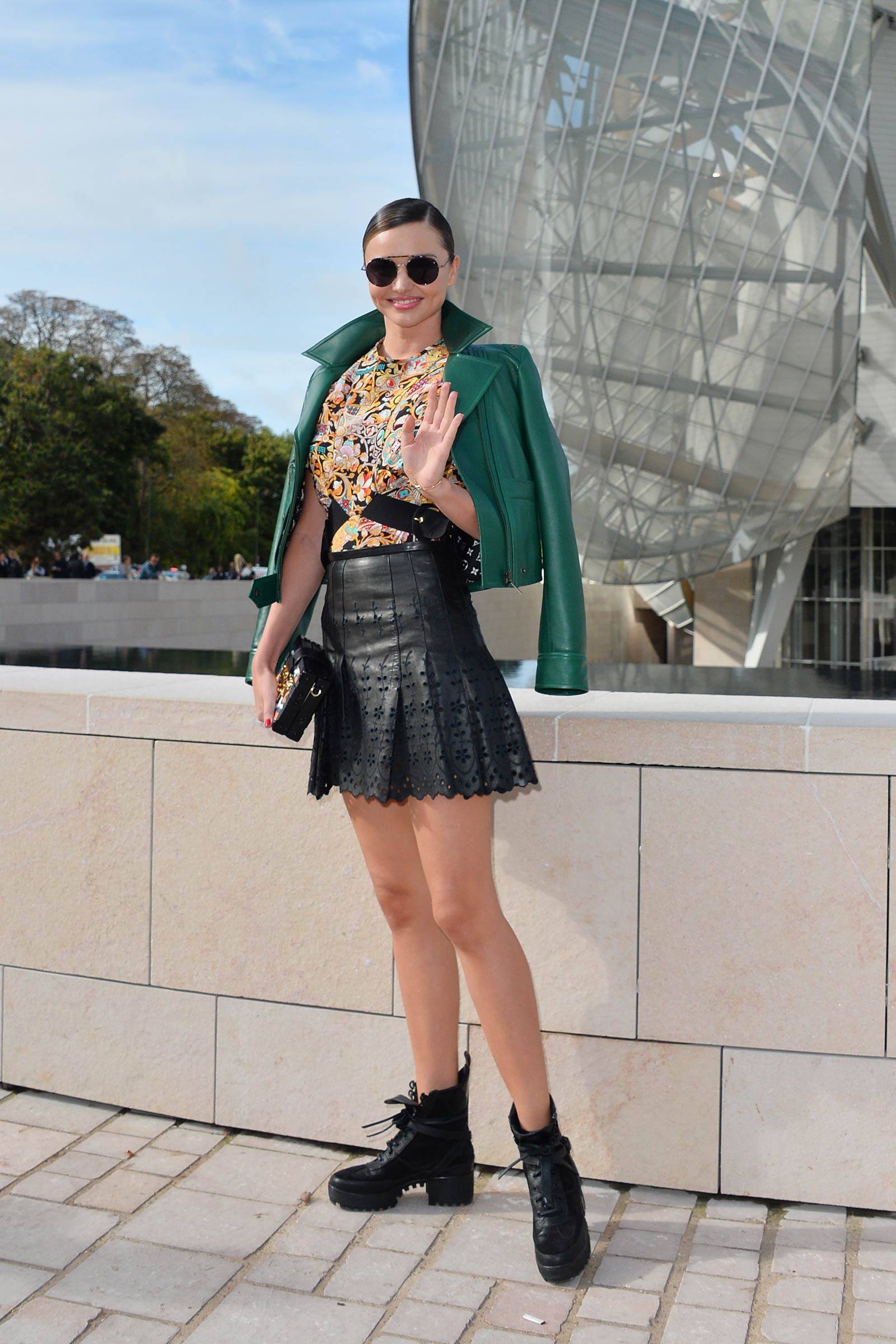 Miranda Kerr attends Louis Vuitton SS 2016 Ready-To-Wear collection show