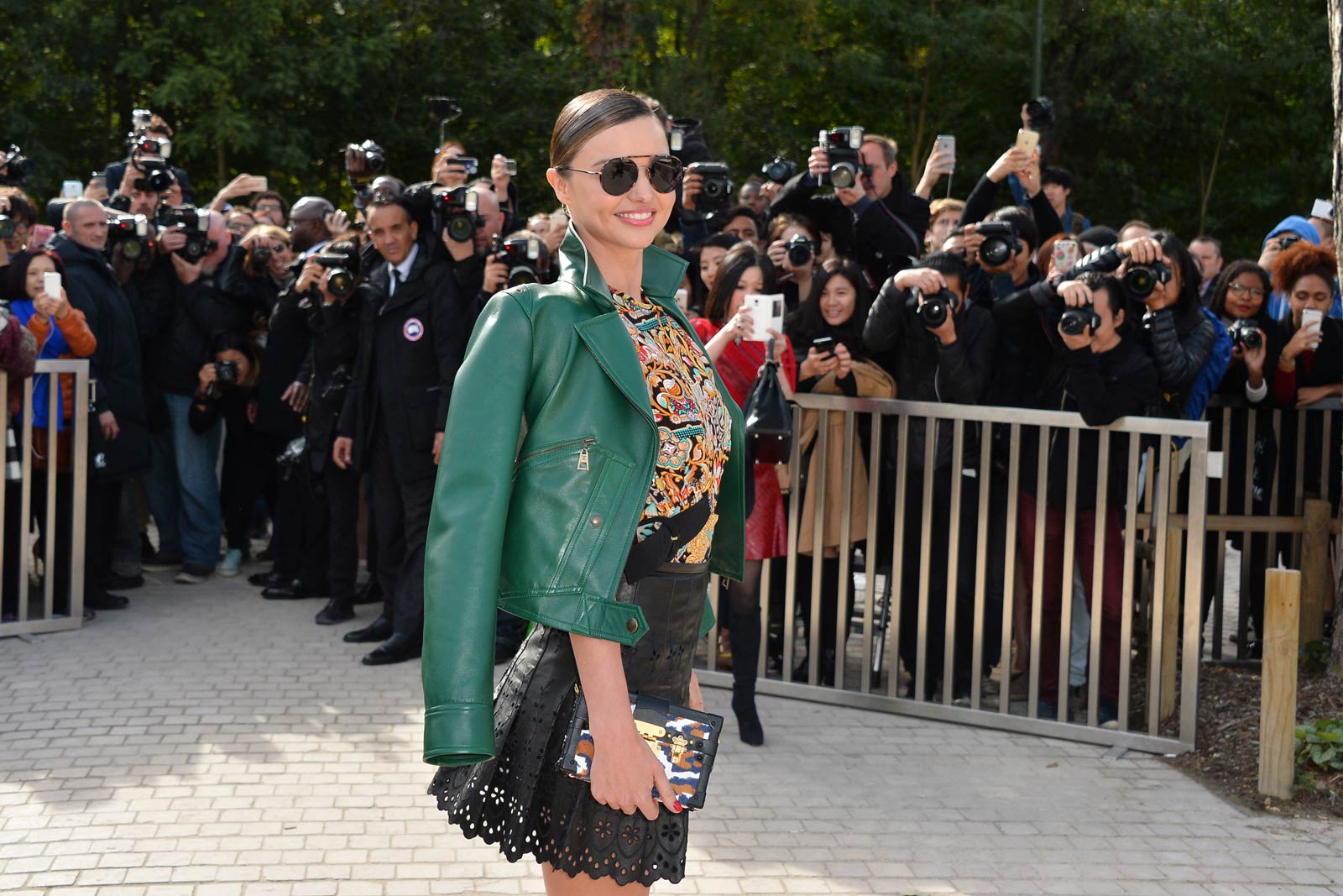 Miranda Kerr attends Louis Vuitton SS 2016 Ready-To-Wear collection show