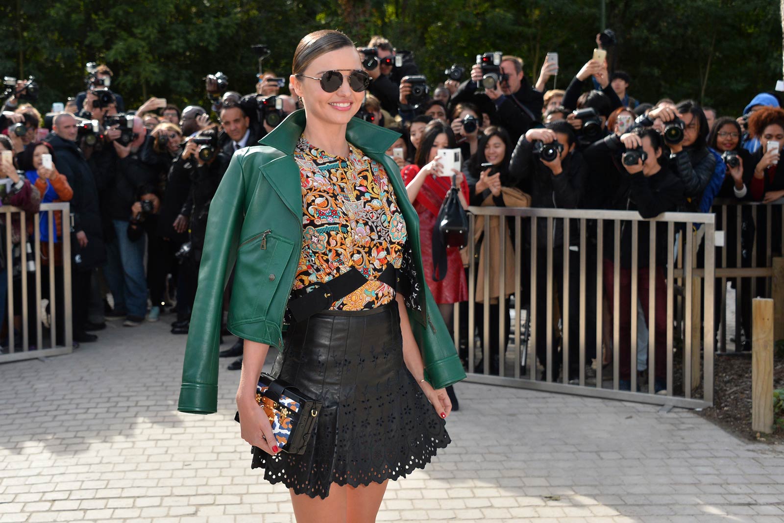 Miranda Kerr attends Louis Vuitton SS 2016 Ready-To-Wear collection show