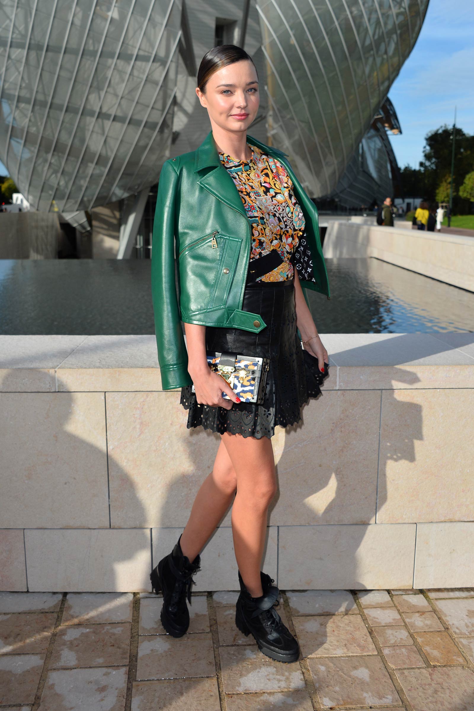 Miranda Kerr attends Louis Vuitton SS 2016 Ready-To-Wear collection show