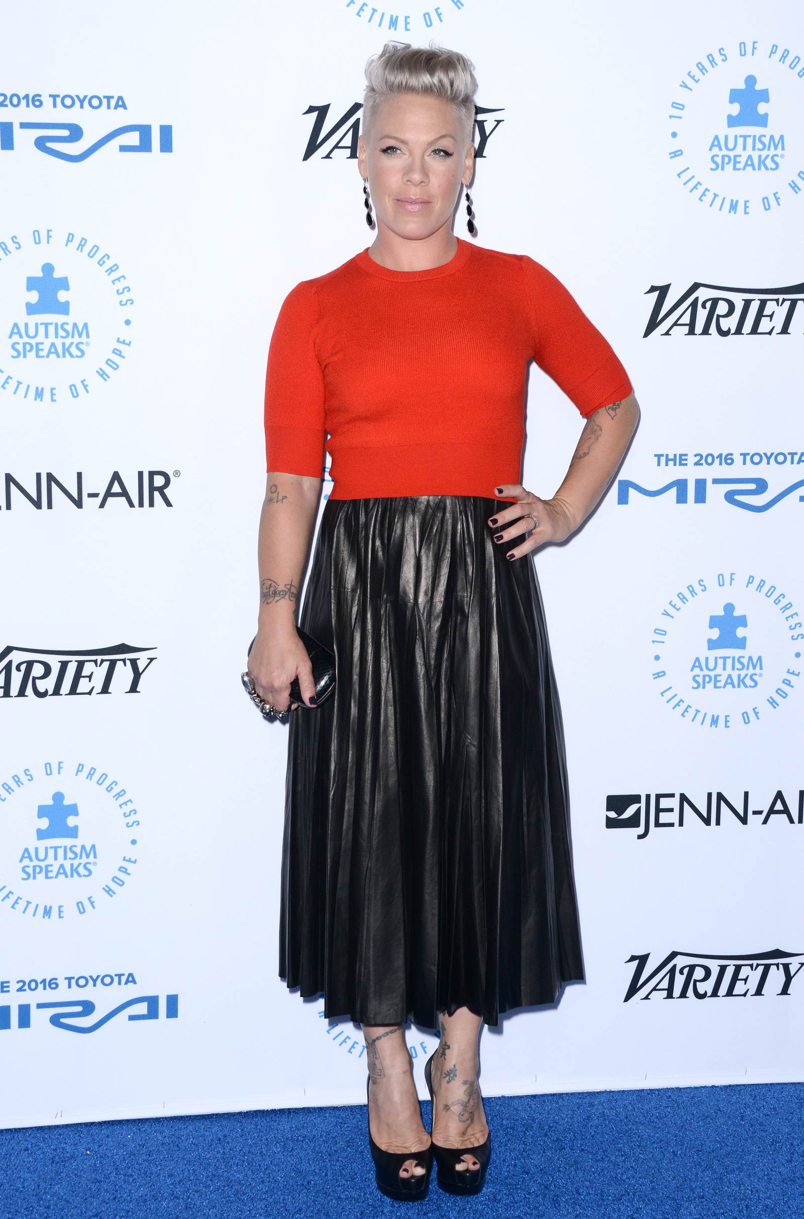 Pink attends Autism Speaks To Los Angeles Celebrity Chef Gala