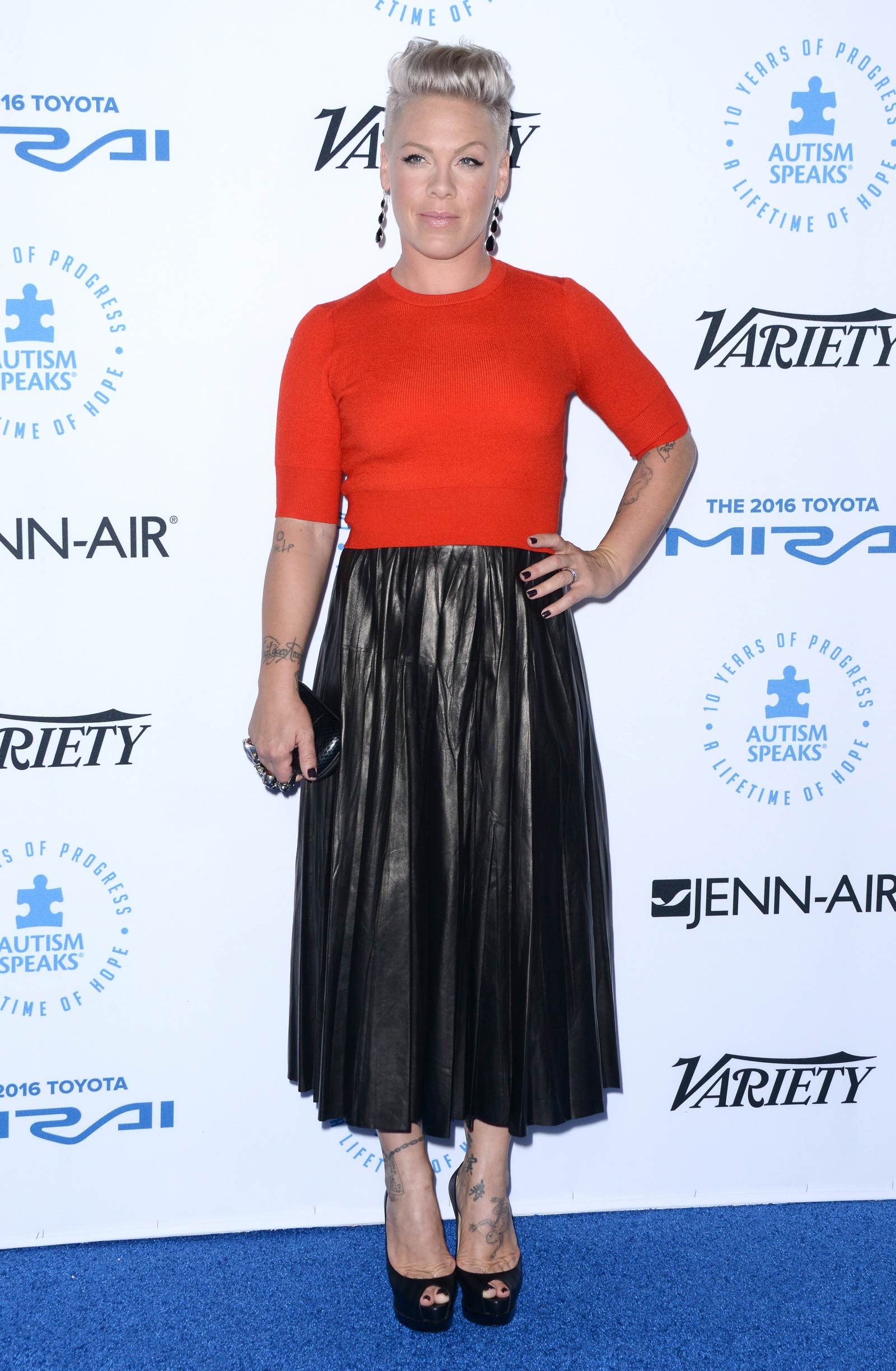 Pink attends Autism Speaks To Los Angeles Celebrity Chef Gala