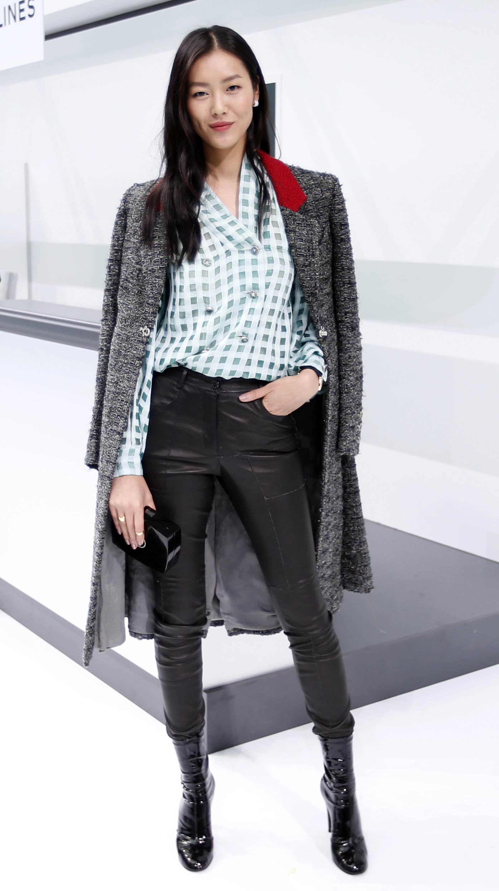 Liu Wen attends Chanel Show as part of Paris Fashion Week