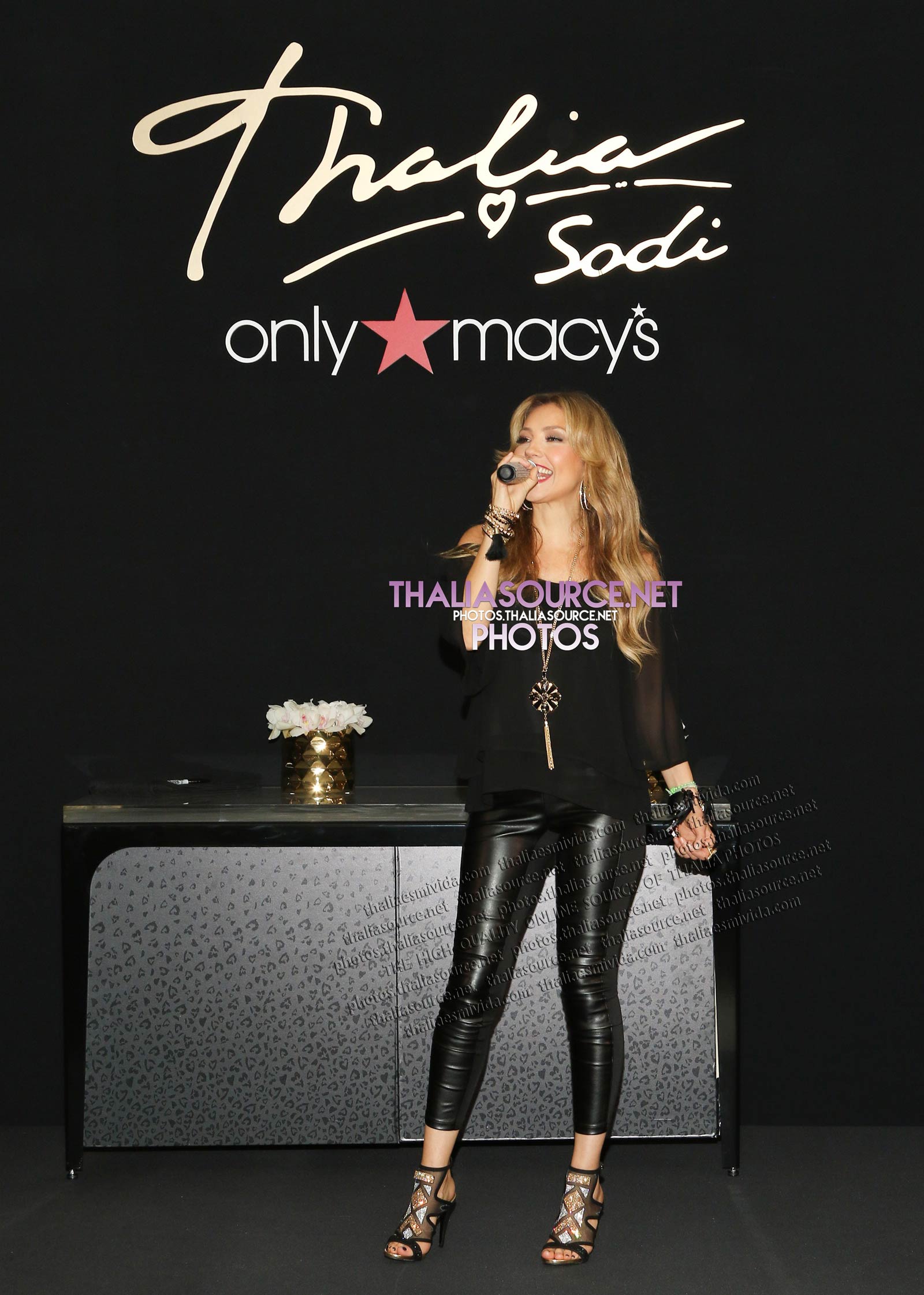 Thalia attends Fall Collection Launch and Meet and Greet