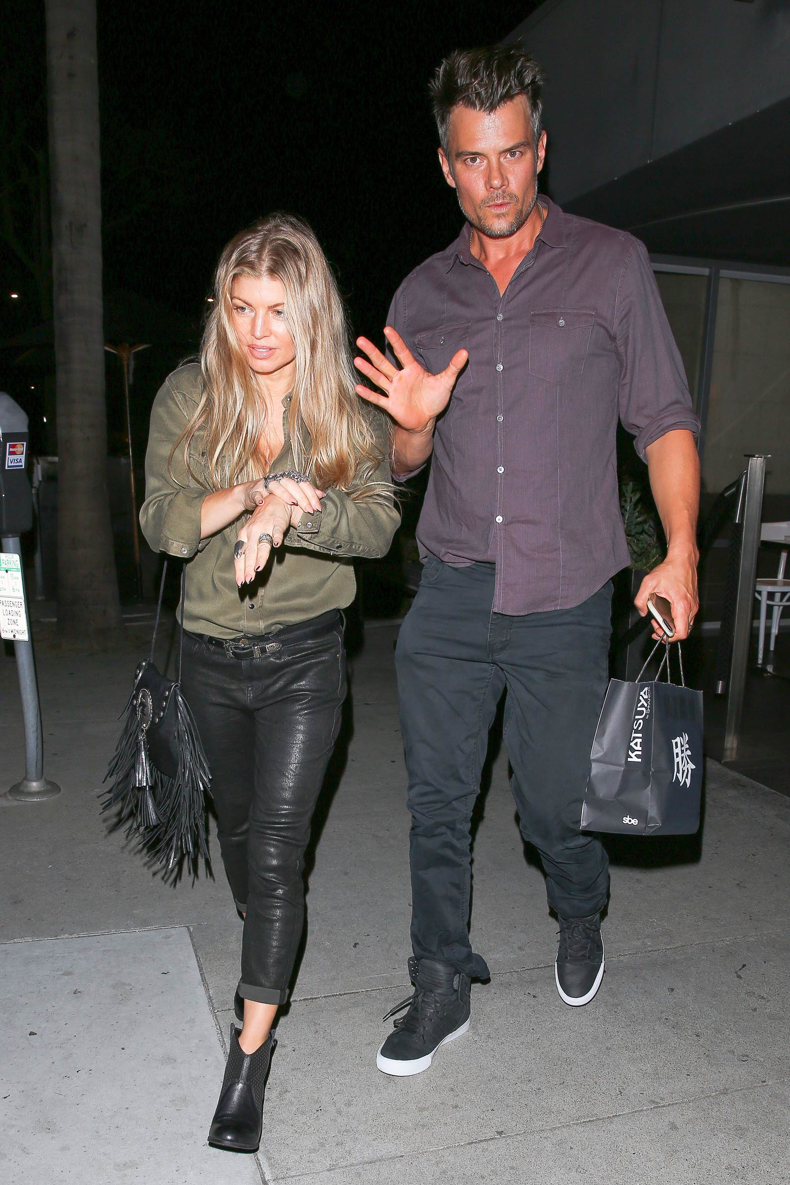 Fergie at Katsuya restaurant in Brentwood