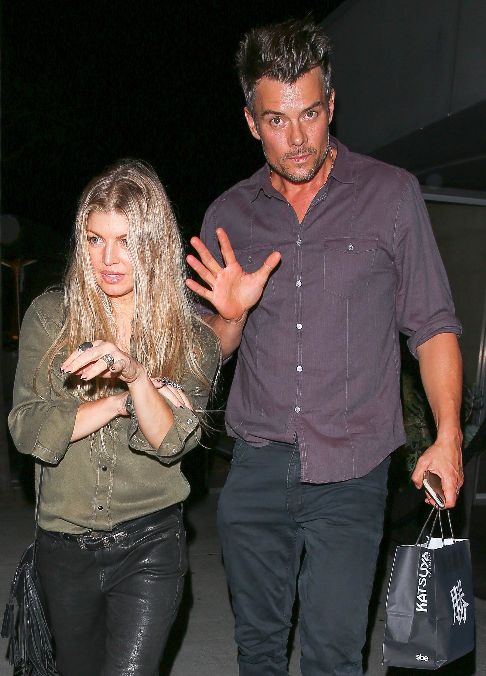 Fergie at Katsuya restaurant in Brentwood