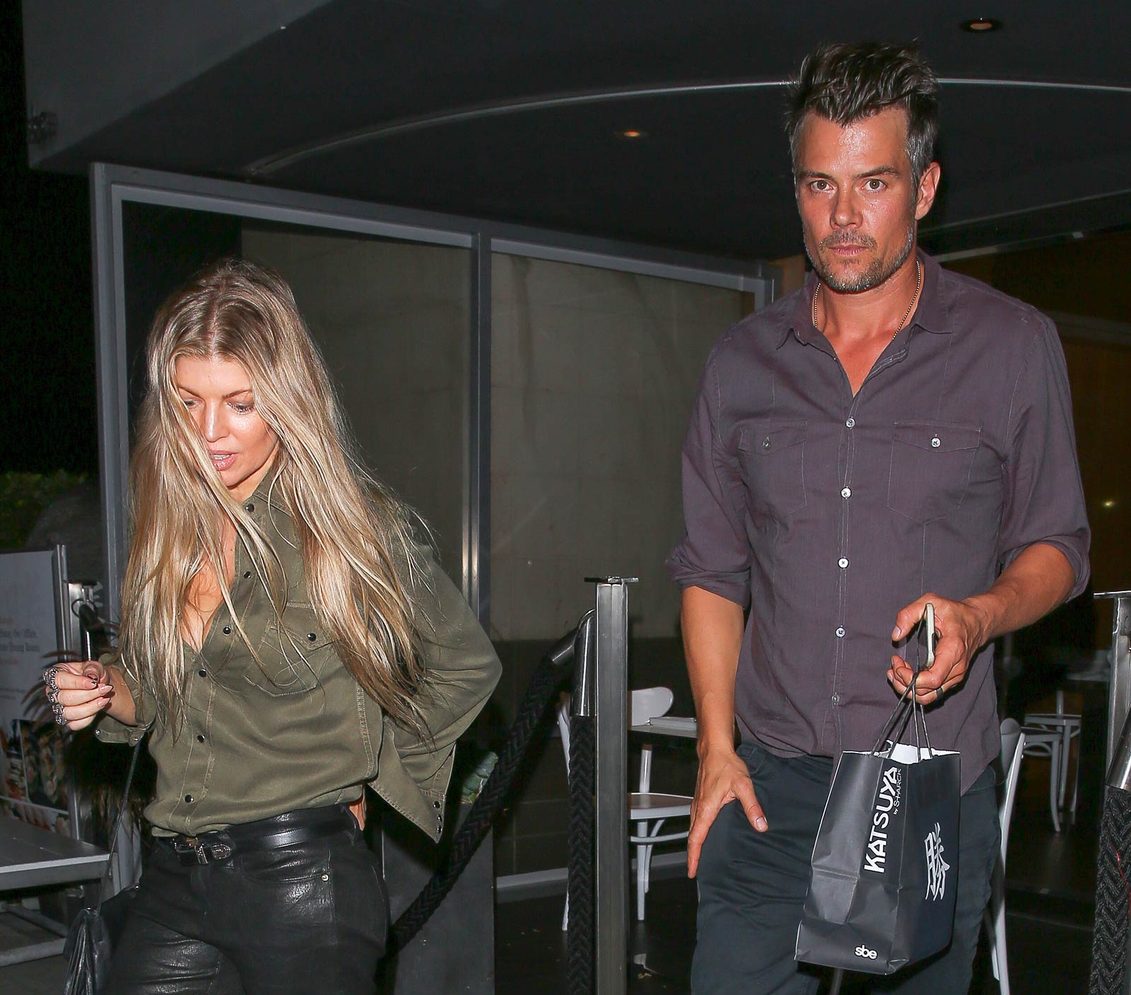 Fergie at Katsuya restaurant in Brentwood