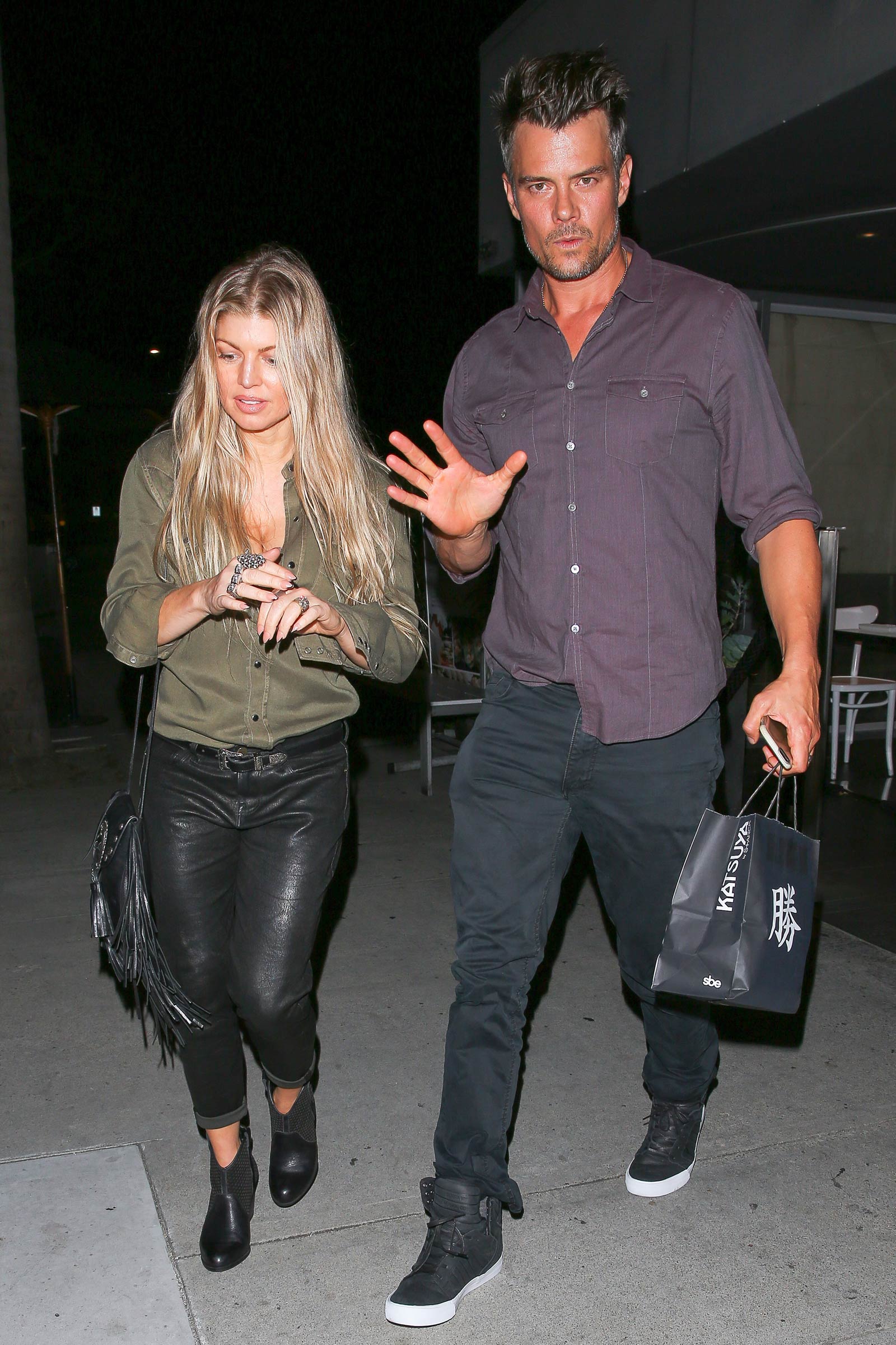 Fergie at Katsuya restaurant in Brentwood