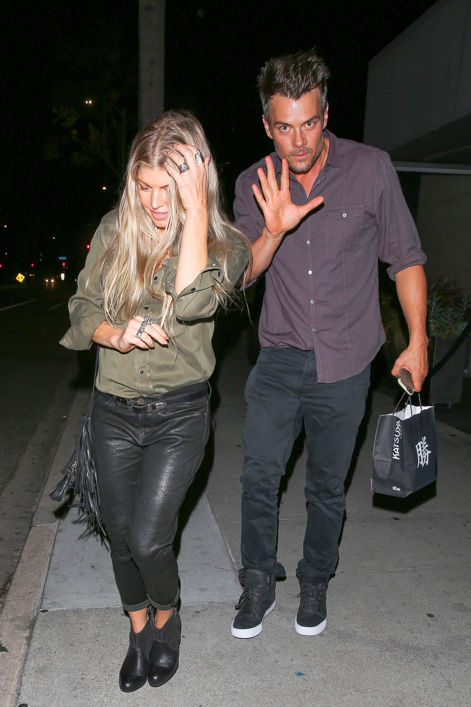 Fergie at Katsuya restaurant in Brentwood